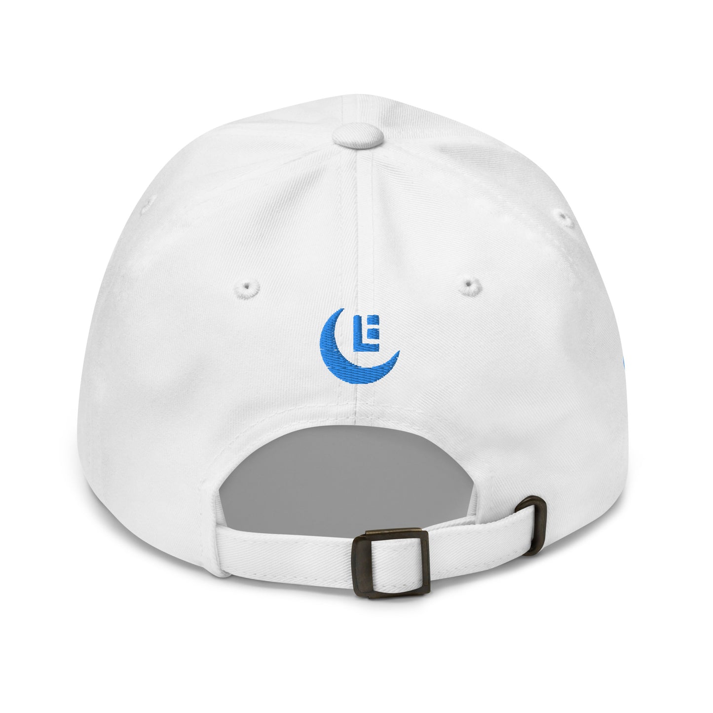 "SAN" Classic Dad Hat | E Luna Brand PREMIUM | 4 Aqua/Teal Thread Logos | 3D Puff Edition