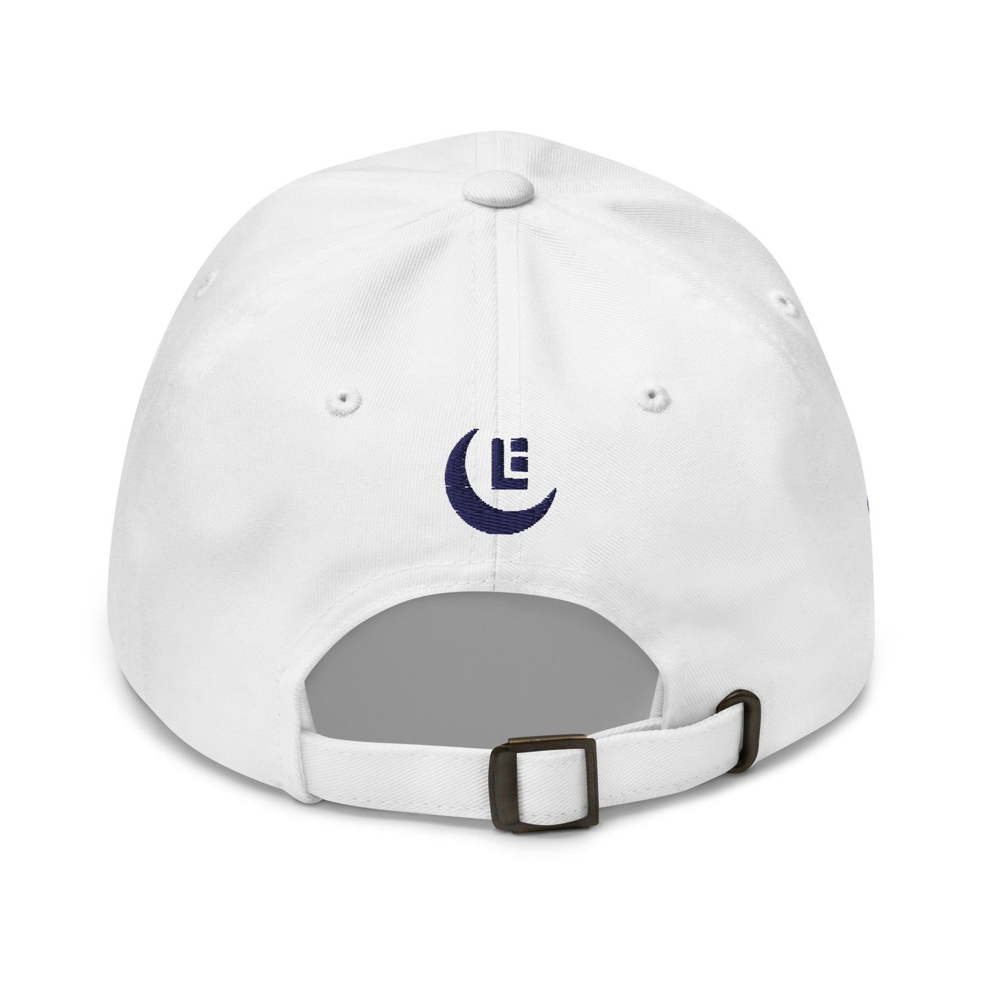 "SAN" Classic Dad Hat | E Luna Brand PREMIUM | 4 Navy Thread Logos | 3D Puff Edition