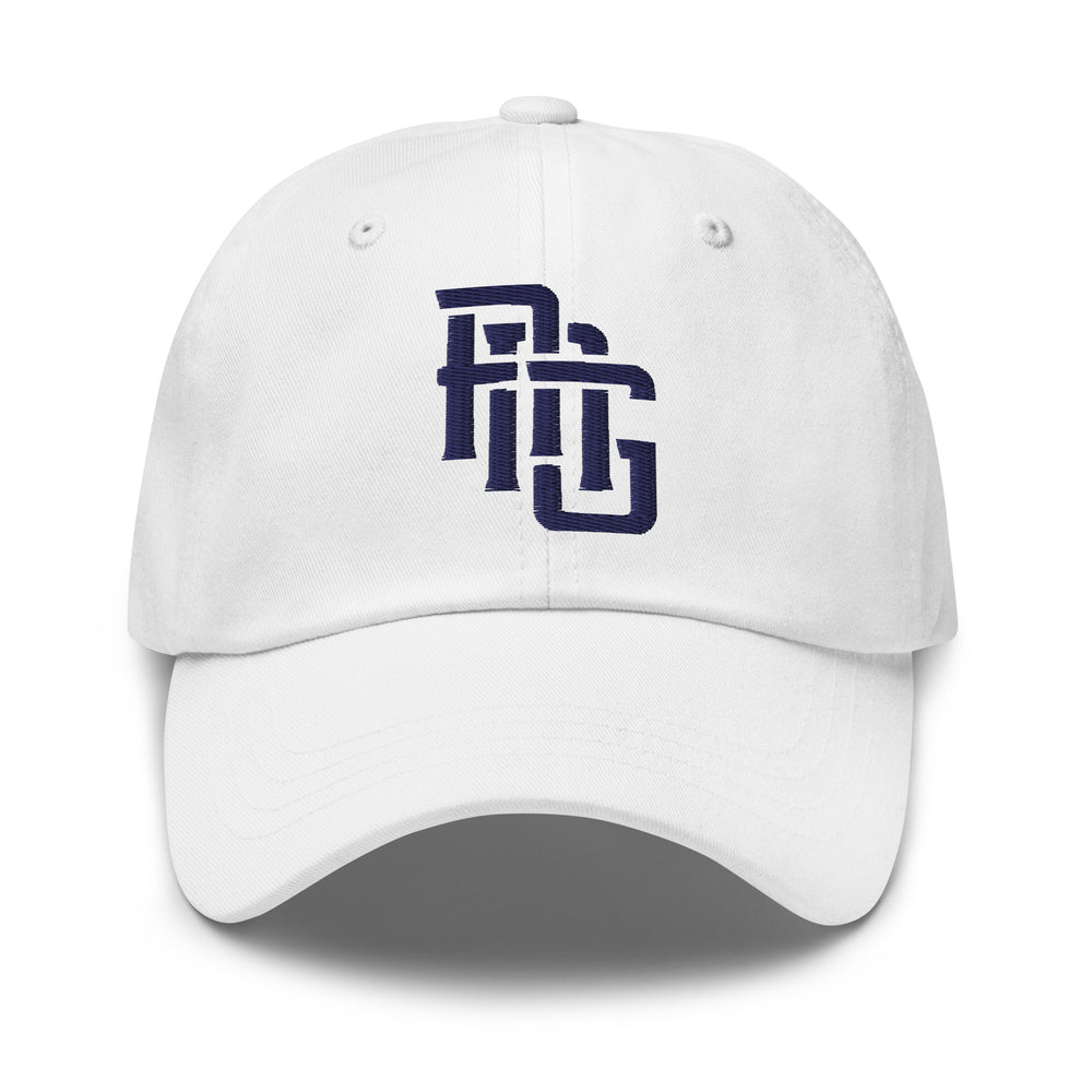 "ANG" Classic Dad Hat | E Luna Brand ESSENTIAL | 2 Navy Thread Logos