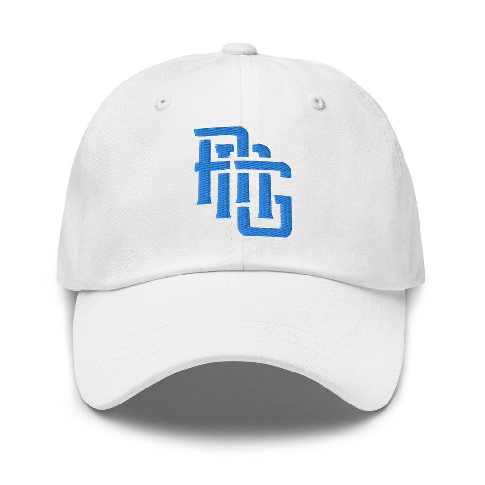 "ANG" Classic Dad Hat | E Luna Brand ESSENTIAL | 2 Aqua/Teal Thread Logos