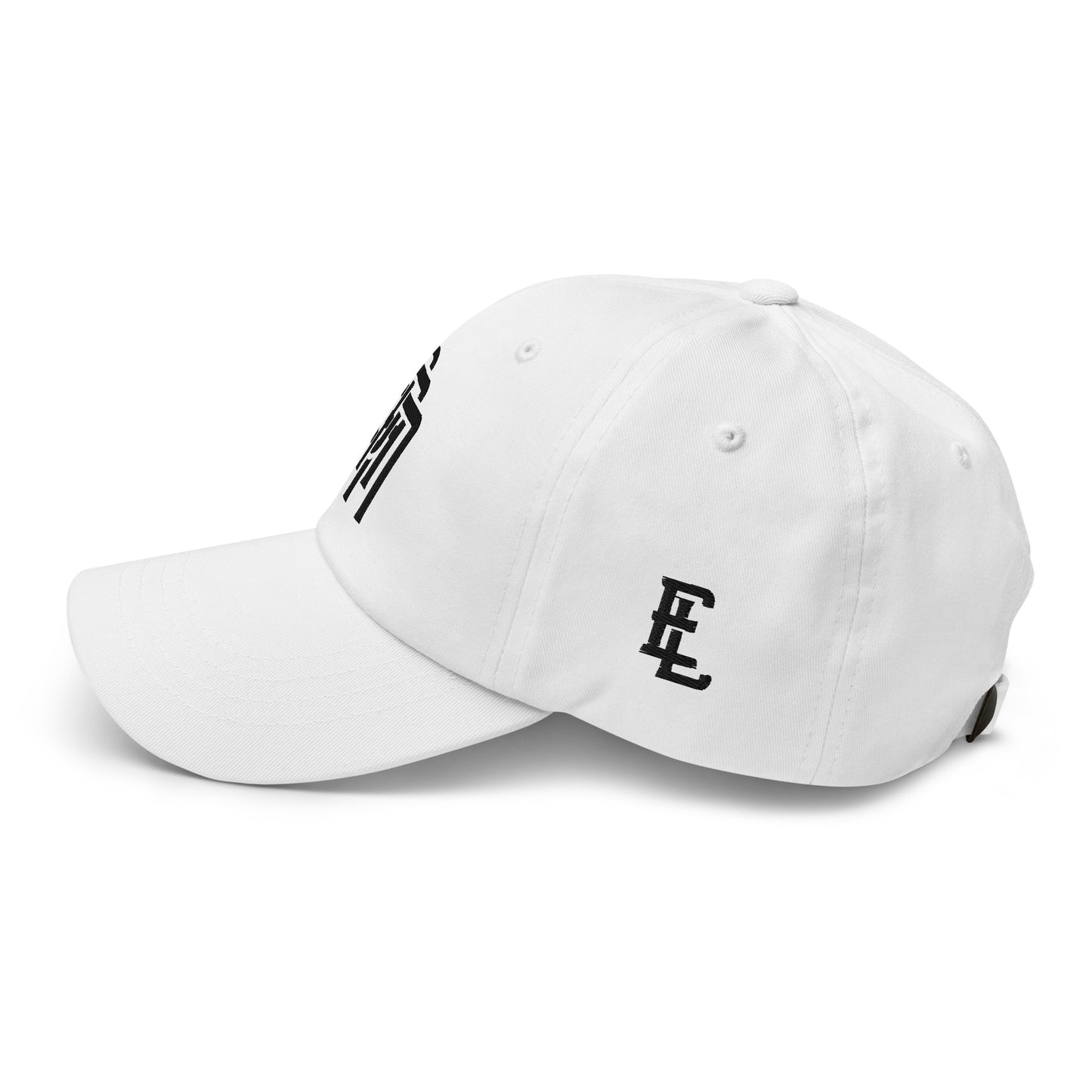 "SAN" Classic Dad Hat | Yupoong 6245CM | E Luna Brand ESSENTIAL Duocrest 2 Black Thread Logos: Front & Left
