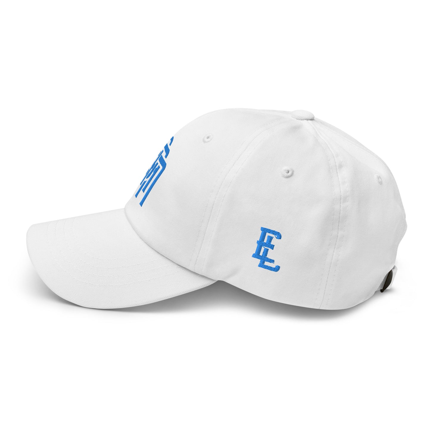 "SAN" Classic Dad Hat | Yupoong 6245CM | E Luna Brand ESSENTIAL Duocrest 2 Aqua/Teal Thread Logos: Front & Left