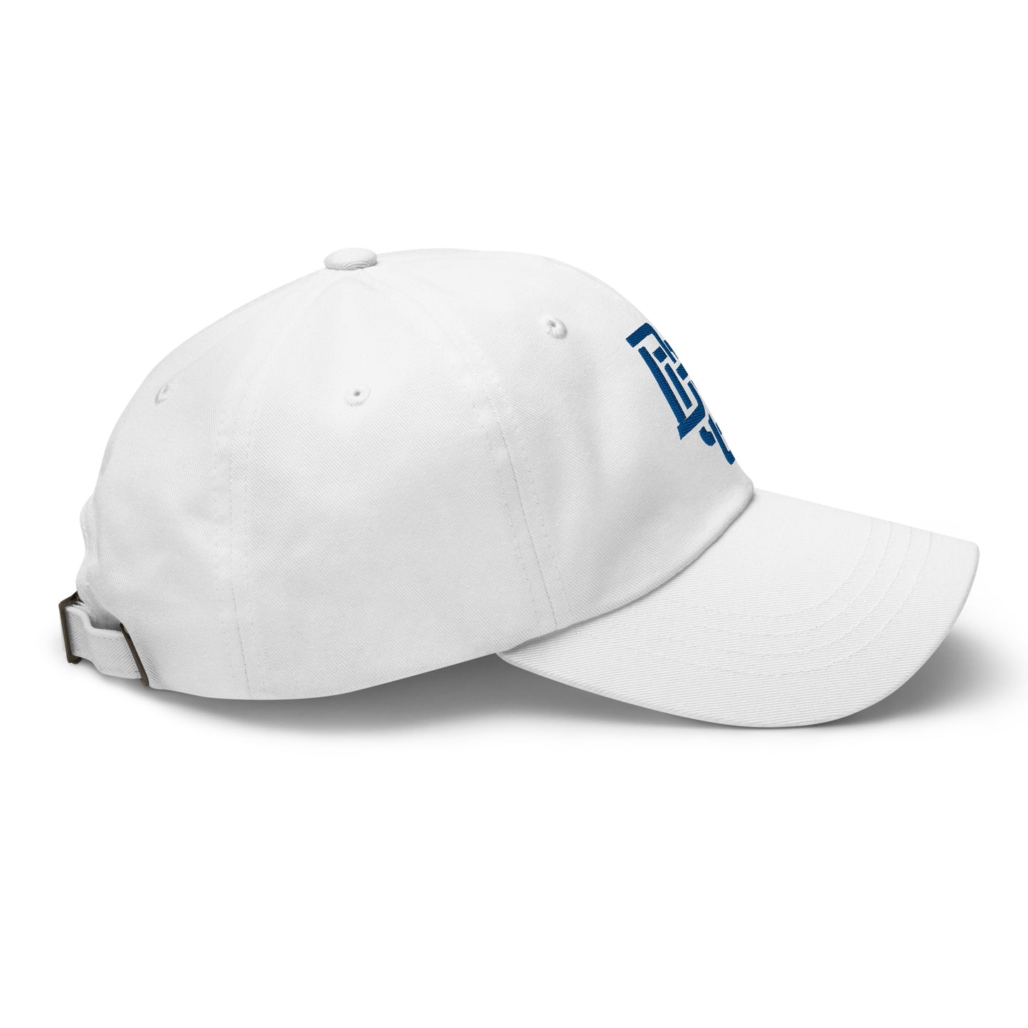 "DGO" Classic Dad Hat | Yupoong 6245CM | E Luna Brand ESSENTIAL Duocrest 2 Royal Thread Logos: Front & Left