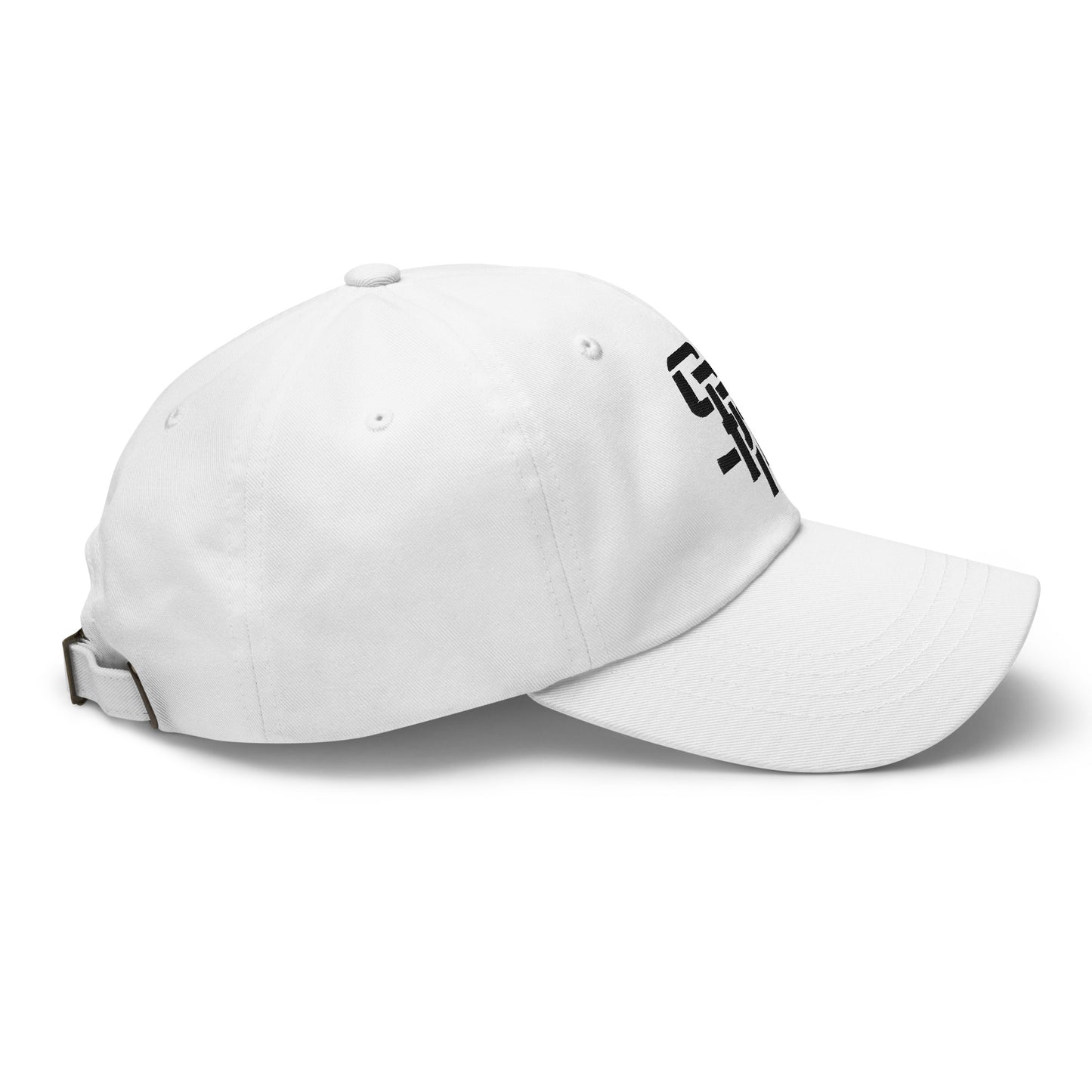 "SAN" Classic Dad Hat | Yupoong 6245CM | E Luna Brand ESSENTIAL Duocrest 2 Black Thread Logos: Front & Left