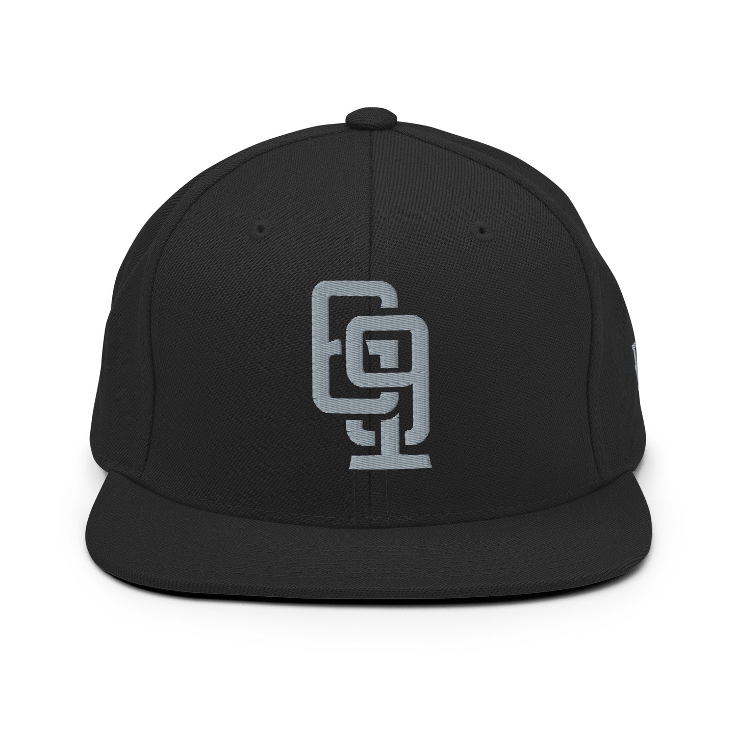 "619" Wool Blend Snapback | E Luna Brand ESSENTIAL | 2 Grey Thread Logos