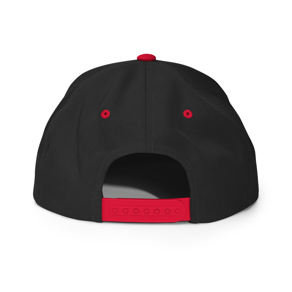 "SAN" Wool Blend Snapback | E Luna Brand ESSENTIAL | 2 Gold Thread Logos | 3D Puff Edition