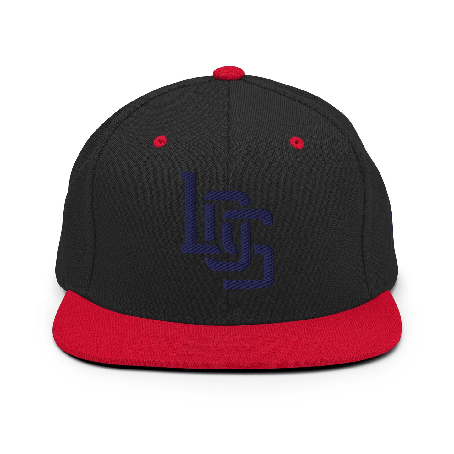 "LOS" Wool Blend Snapback | E Luna Brand ESSENTIAL | 2 Navy Thread Logos