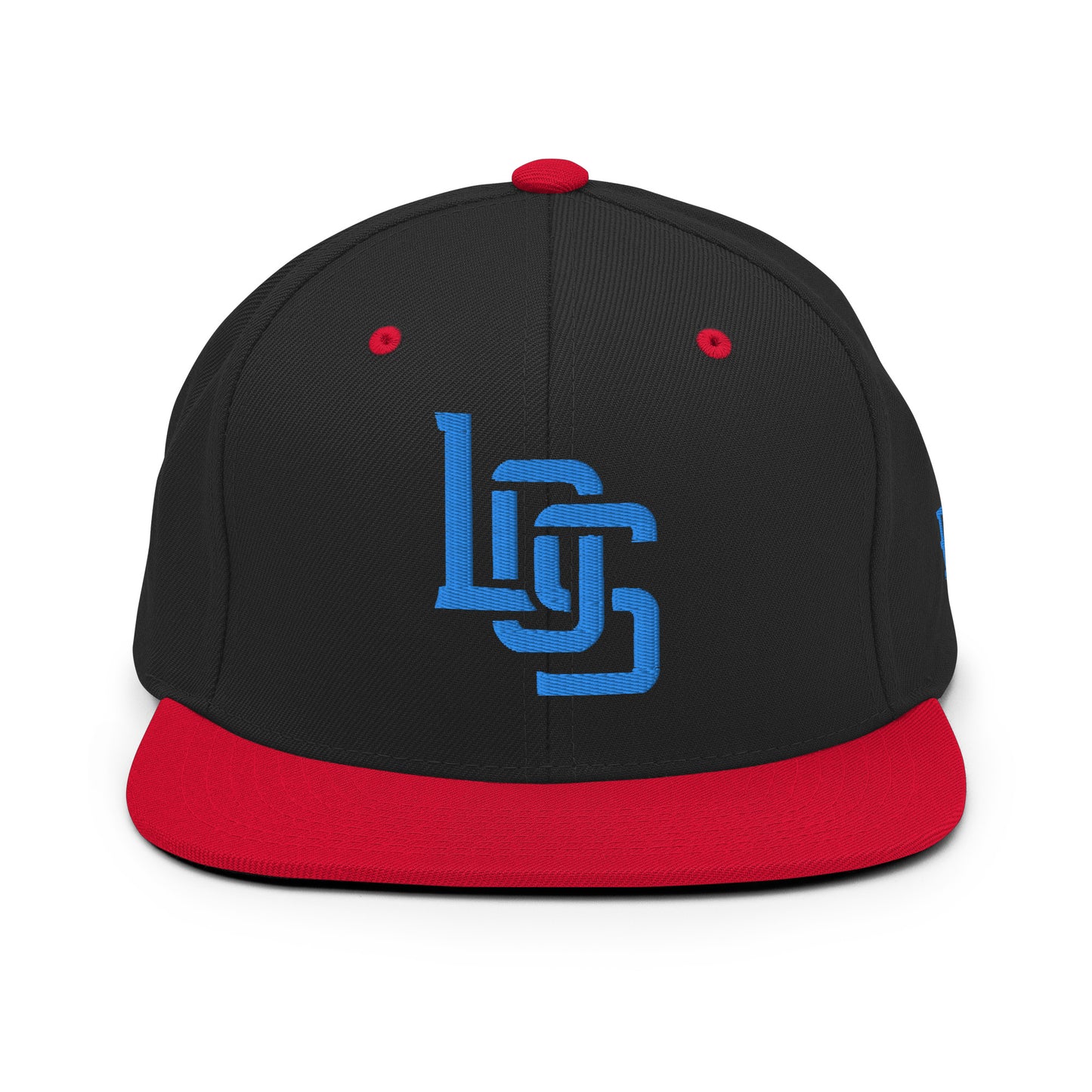 "LOS" Wool Blend Snapback | E Luna Brand ESSENTIAL | 2 Aqua/Teal Thread Logos