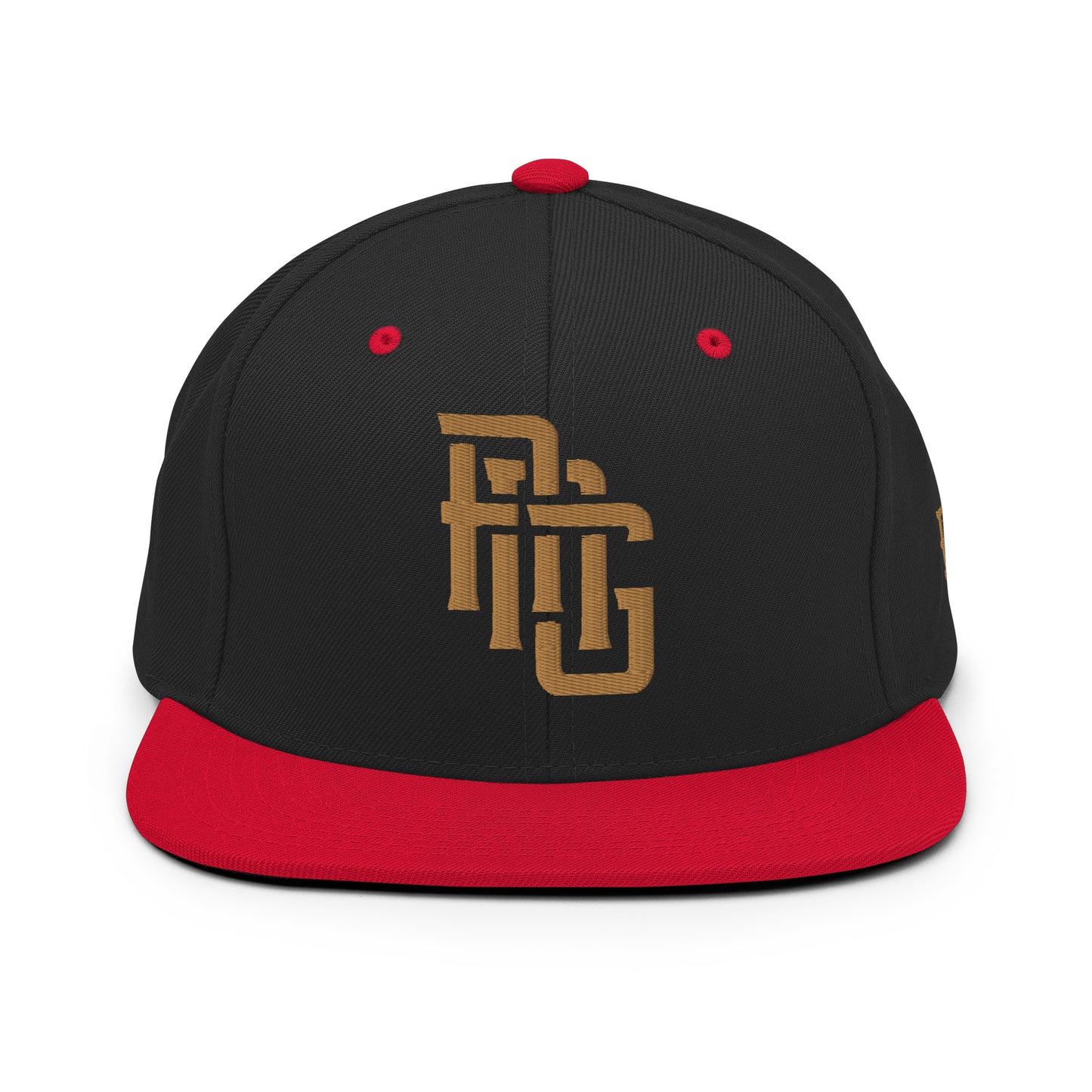 "ANG" Wool Blend Snapback | E Luna Brand ESSENTIAL | 2 Old Gold Thread Logos