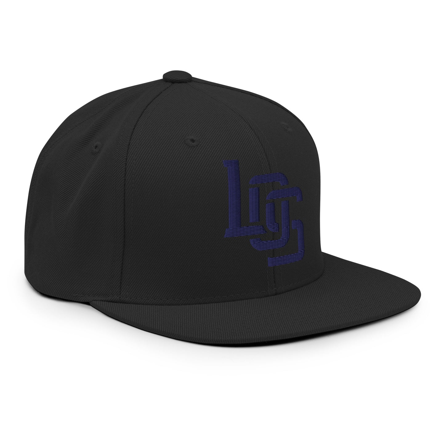"LOS" Wool Blend Snapback | E Luna Brand ESSENTIAL | 2 Navy Thread Logos