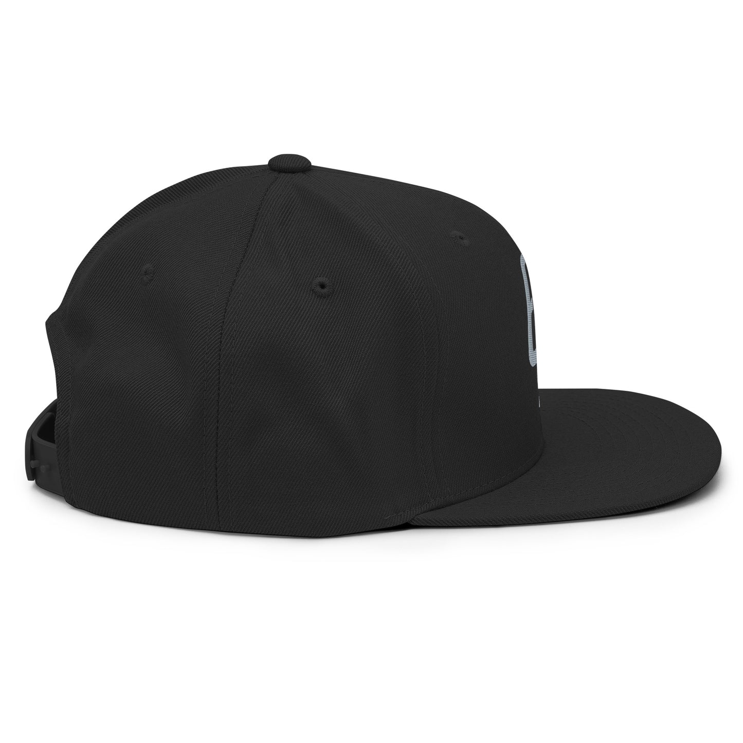 "619" Wool Blend Snapback | E Luna Brand ESSENTIAL | 2 Grey Thread Logos