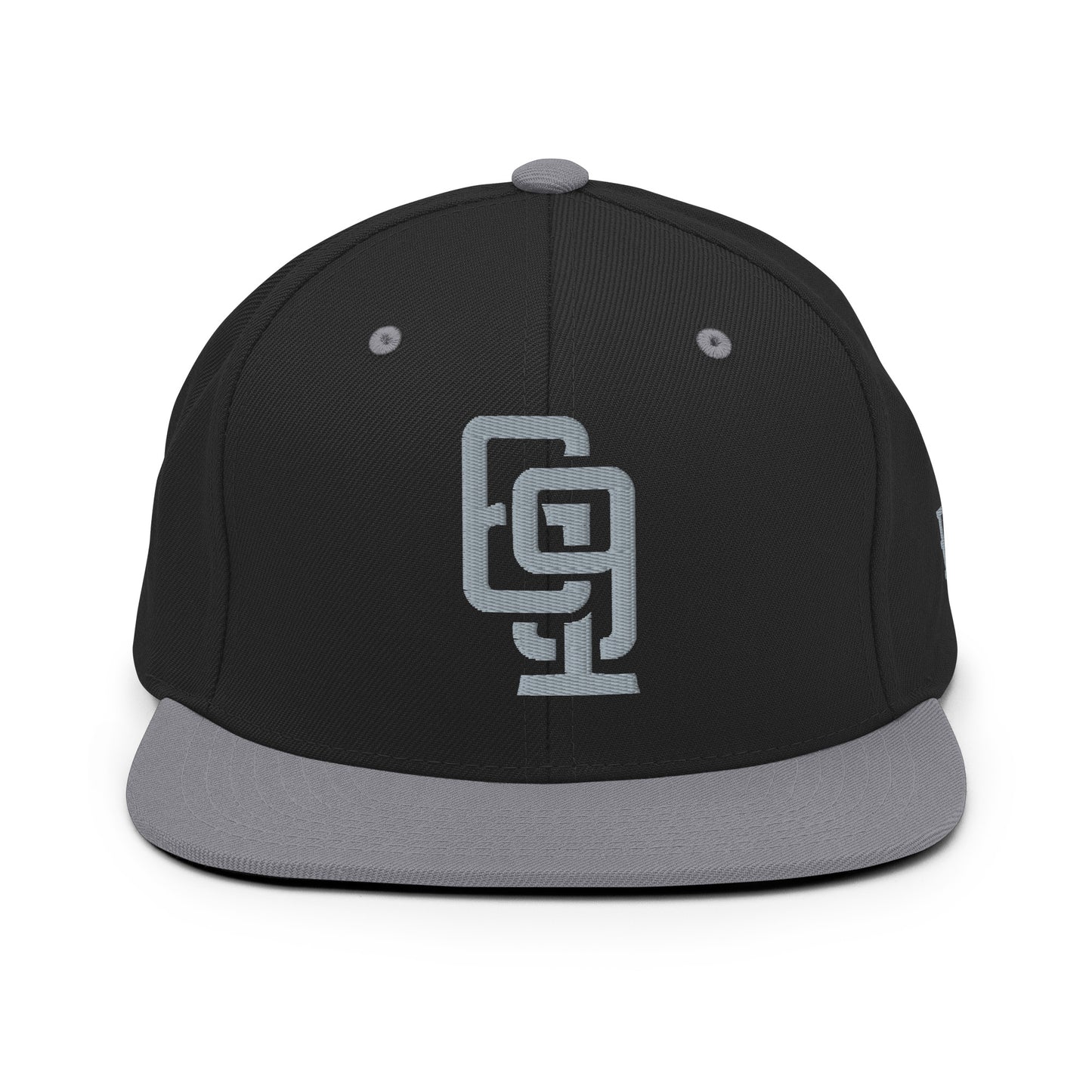"619" Wool Blend Snapback | E Luna Brand ESSENTIAL | 2 Grey Thread Logos
