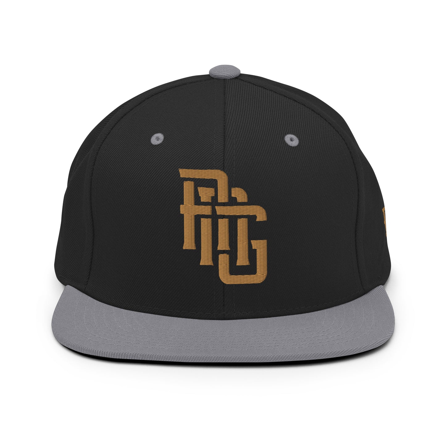 "ANG" Wool Blend Snapback | E Luna Brand ESSENTIAL | 2 Old Gold Thread Logos