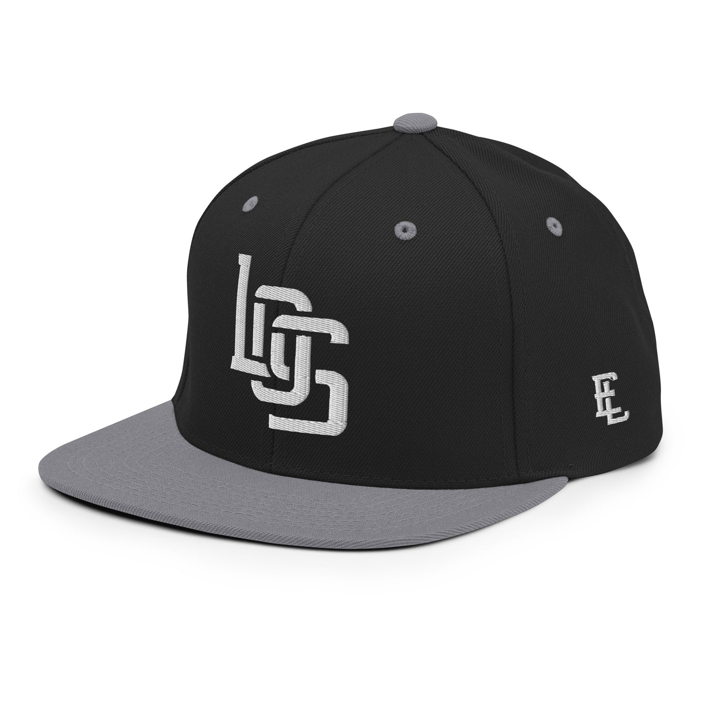 "LOS" Wool Blend Snapback | E Luna Brand ESSENTIAL | 2 White Thread Logos