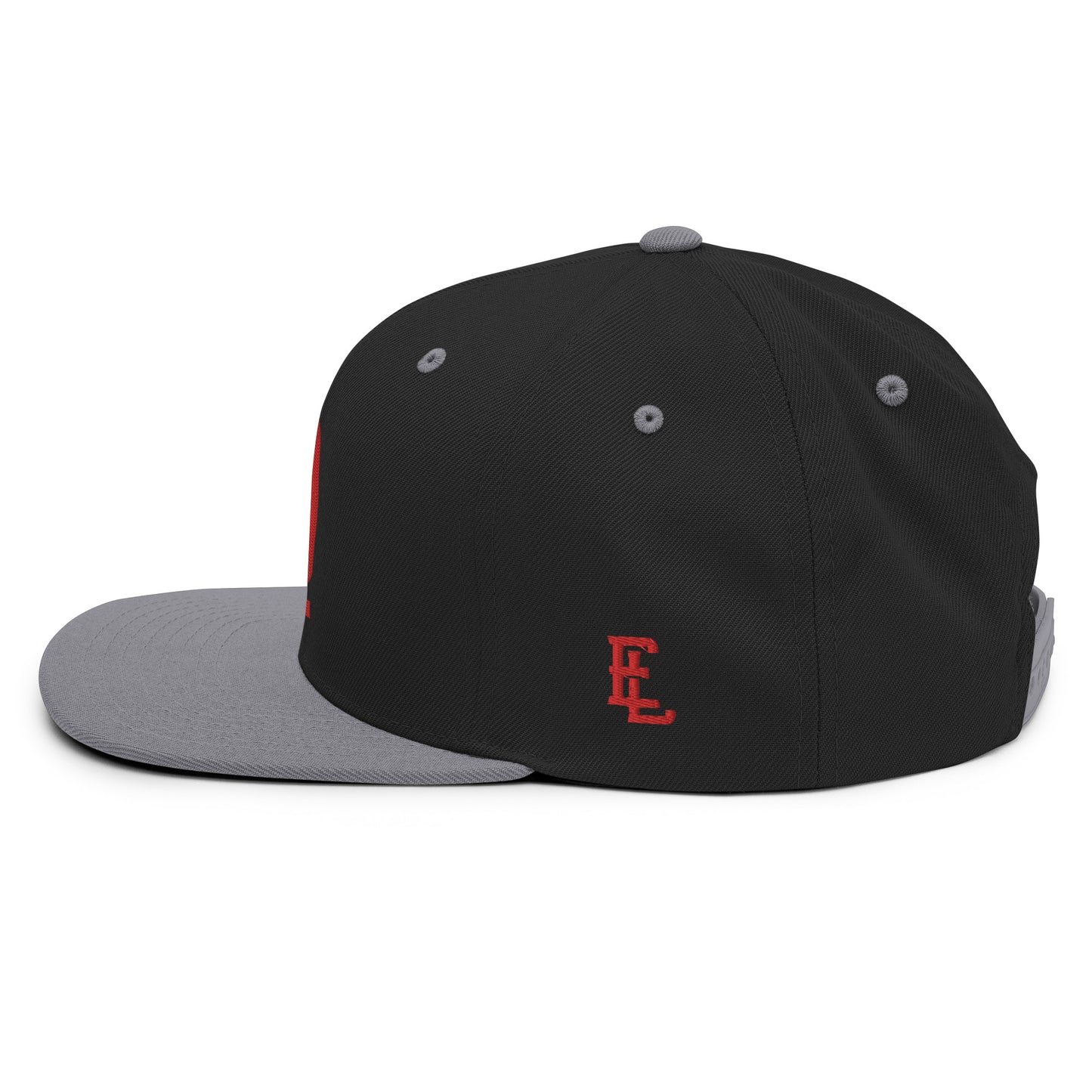 "619" Wool Blend Snapback | E Luna Brand ESSENTIAL | 2 Red Thread Logos