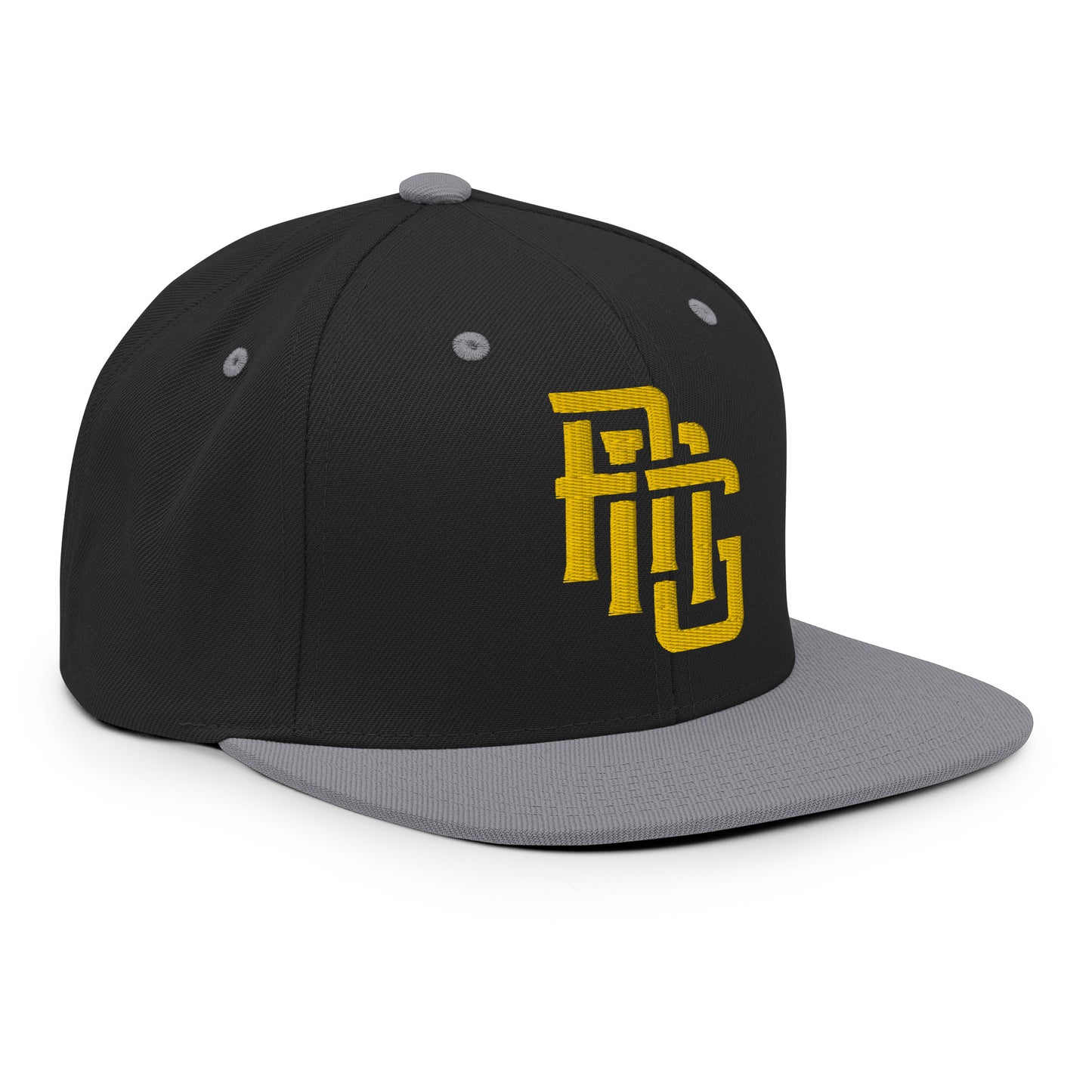 "ANG" Wool Blend Snapback | E Luna Brand ESSENTIAL | 2 Gold Thread Logos