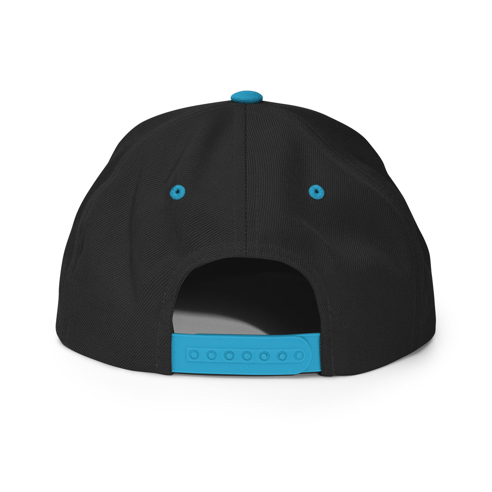 "SAN" Wool Blend Snapback | E Luna Brand ESSENTIAL | 2 Navy Thread Logos | 3D Puff Edition
