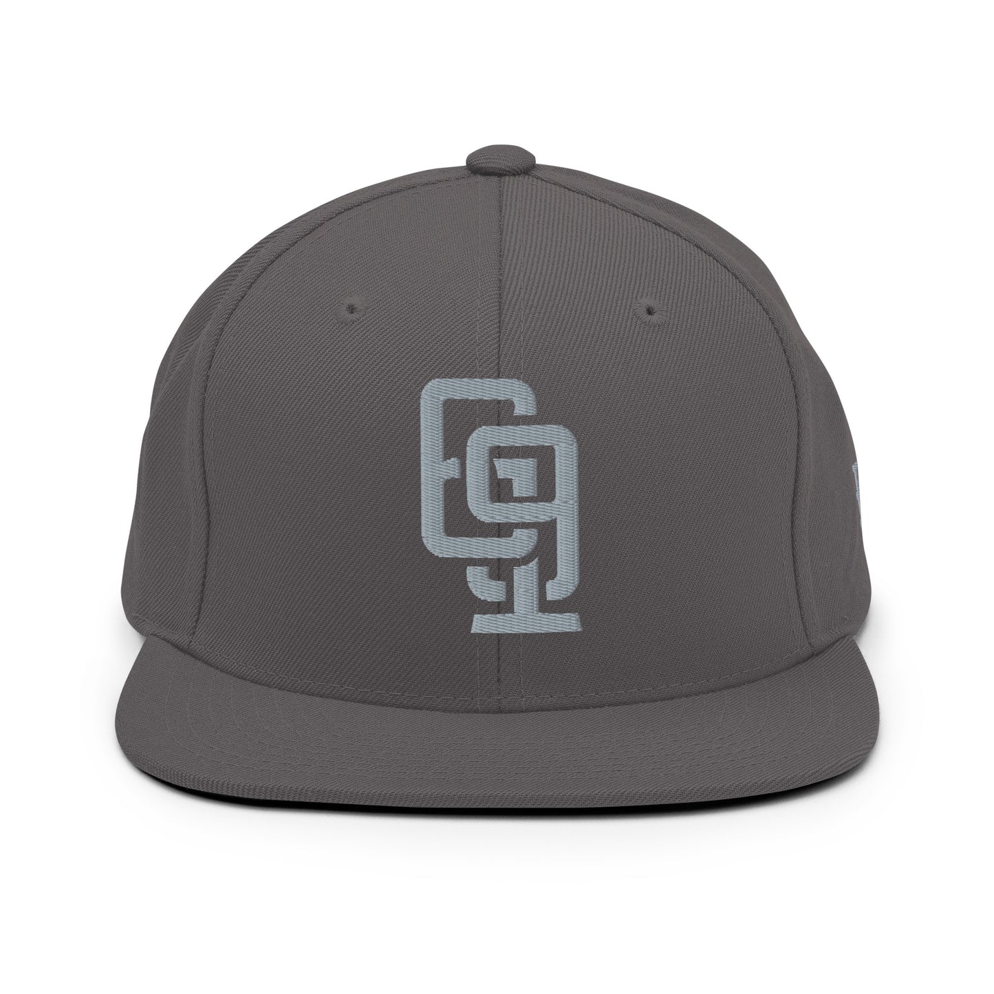 "619" Wool Blend Snapback | E Luna Brand ESSENTIAL | 2 Grey Thread Logos