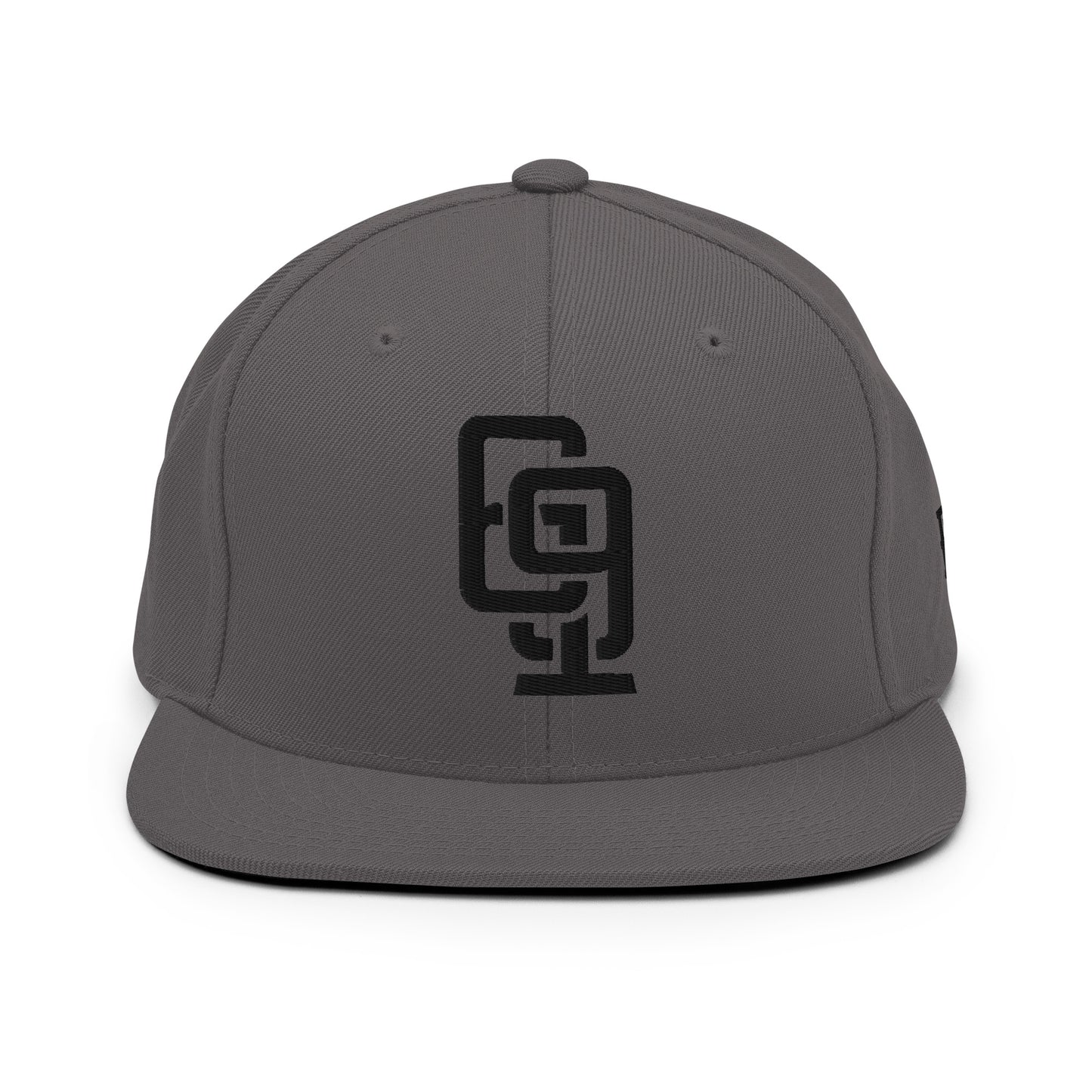 "619" Wool Blend Snapback | E Luna Brand ESSENTIAL | 2 Black Thread Logos