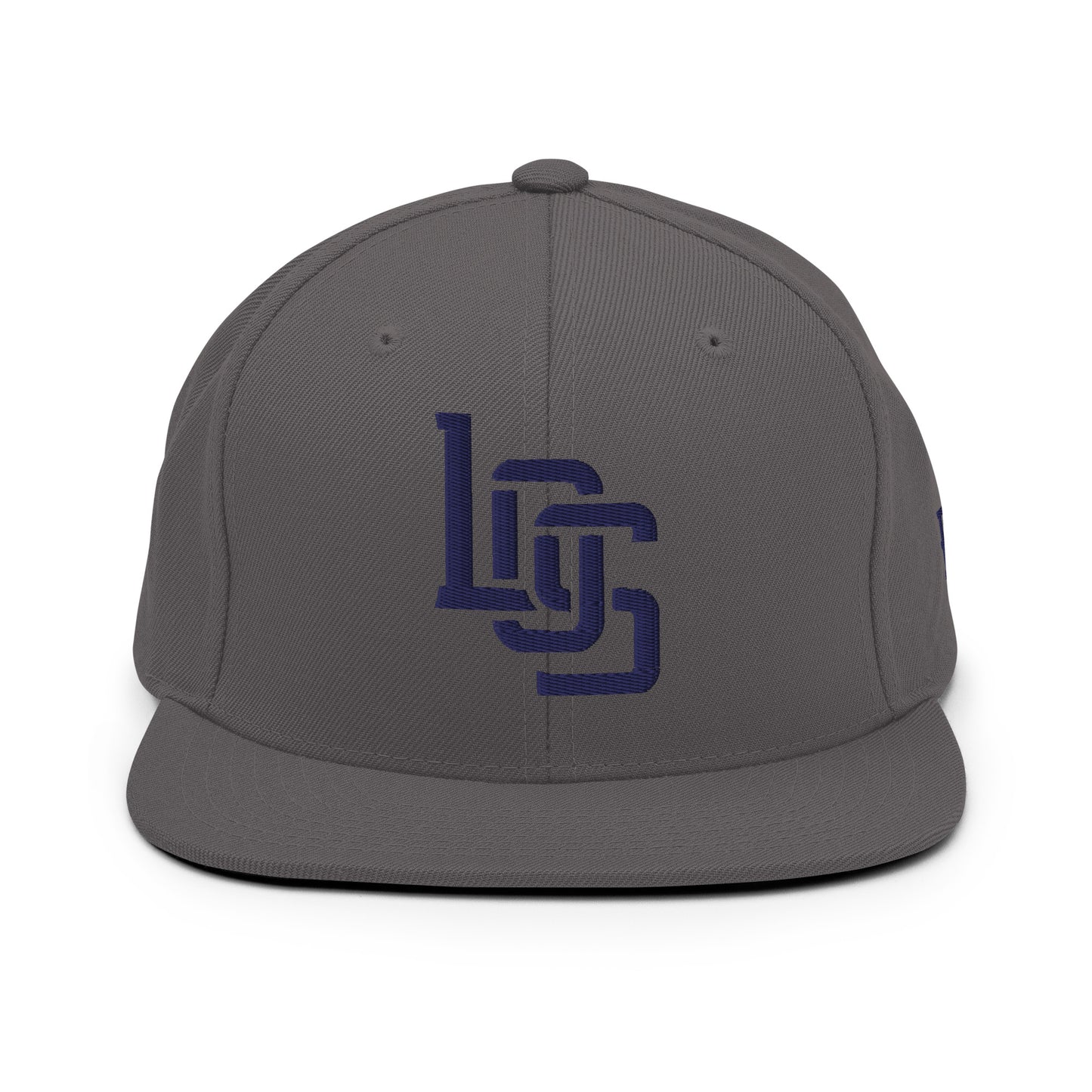 "LOS" Wool Blend Snapback | E Luna Brand ESSENTIAL | 2 Navy Thread Logos