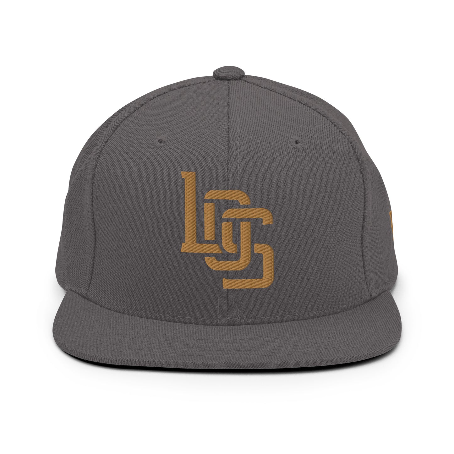 "LOS" Wool Blend Snapback | E Luna Brand ESSENTIAL | 2 Old Gold Thread Logos