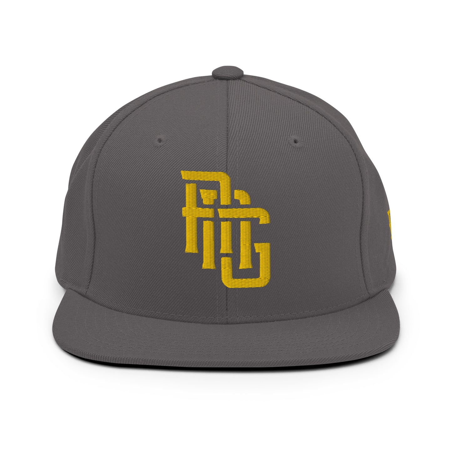 "ANG" Wool Blend Snapback | E Luna Brand ESSENTIAL | 2 Gold Thread Logos