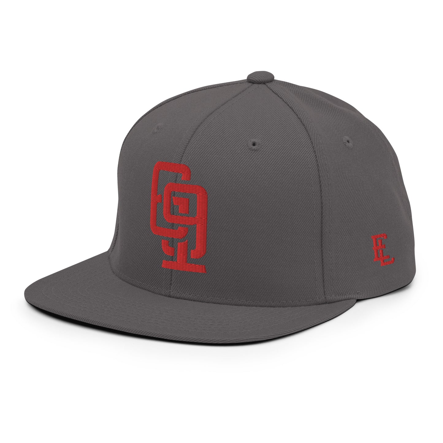 "619" Wool Blend Snapback | E Luna Brand ESSENTIAL | 2 Red Thread Logos