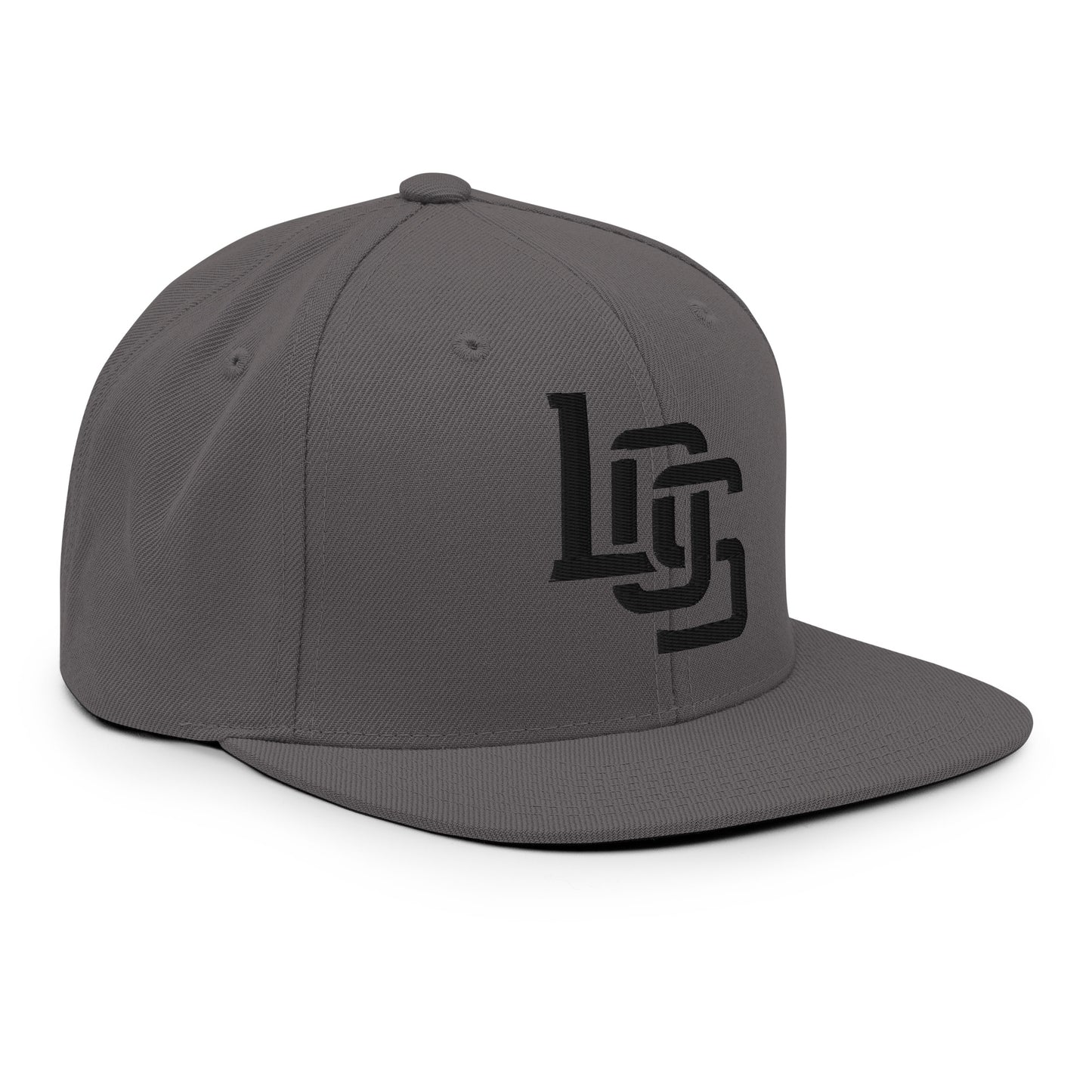 "LOS" Wool Blend Snapback | E Luna Brand ESSENTIAL | 2 Black Thread Logos