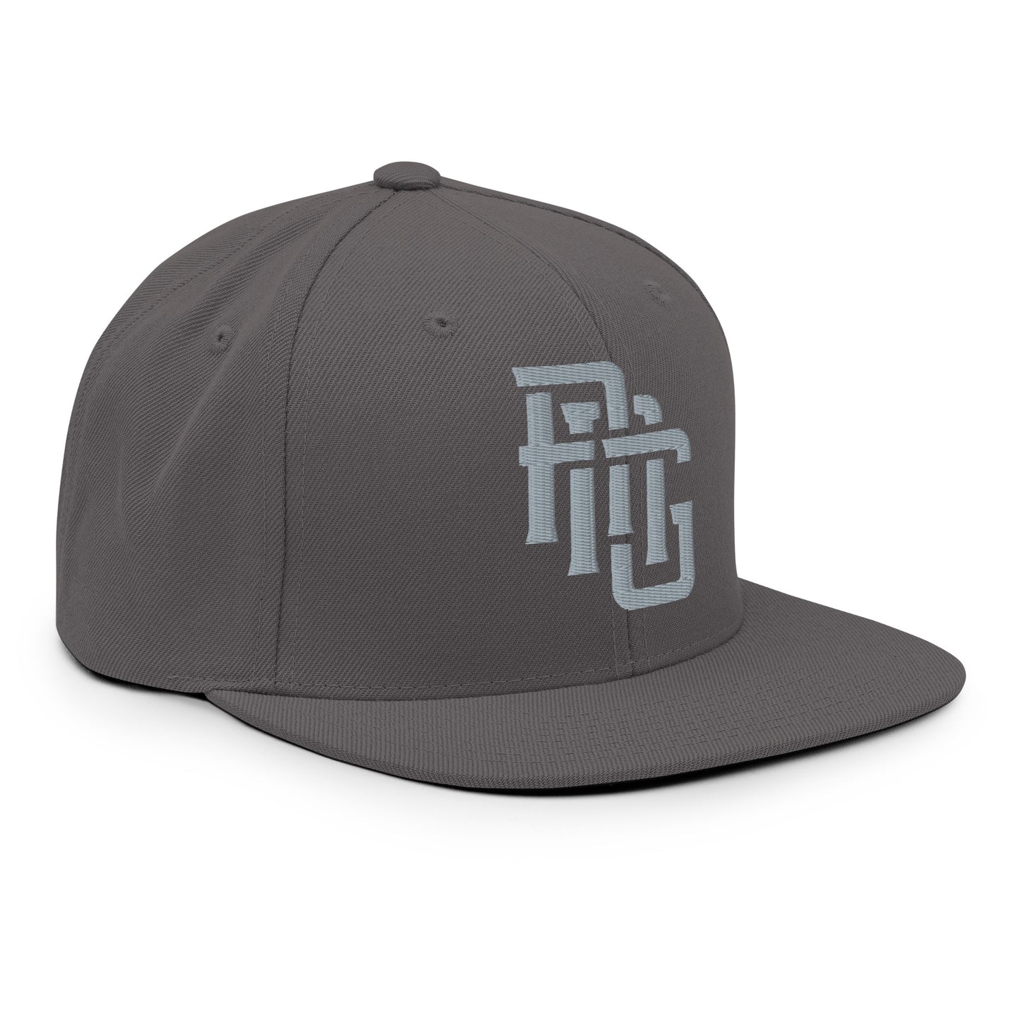 "ANG" Wool Blend Snapback | E Luna Brand ESSENTIAL | 2 Grey Thread Logos