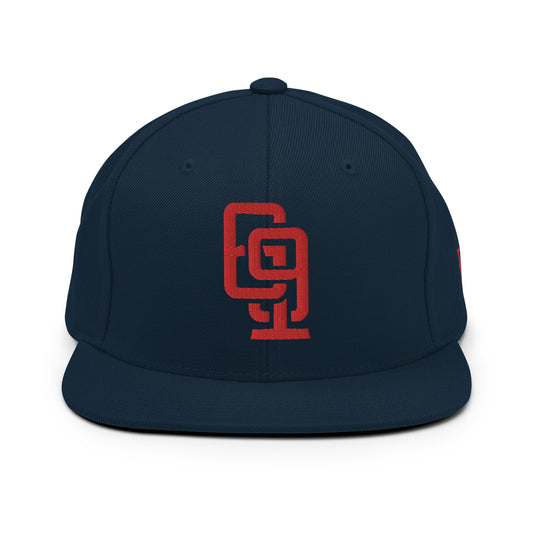 "619" Wool Blend Snapback | E Luna Brand ESSENTIAL | 2 Red Thread Logos