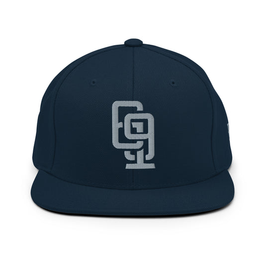 "619" Wool Blend Snapback | E Luna Brand ESSENTIAL | 2 Grey Thread Logos