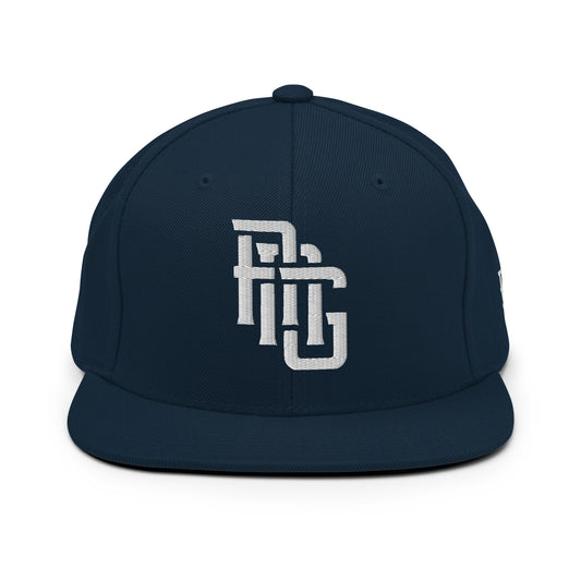 "ANG" Wool Blend Snapback | E Luna Brand ESSENTIAL | 2 White Thread Logos