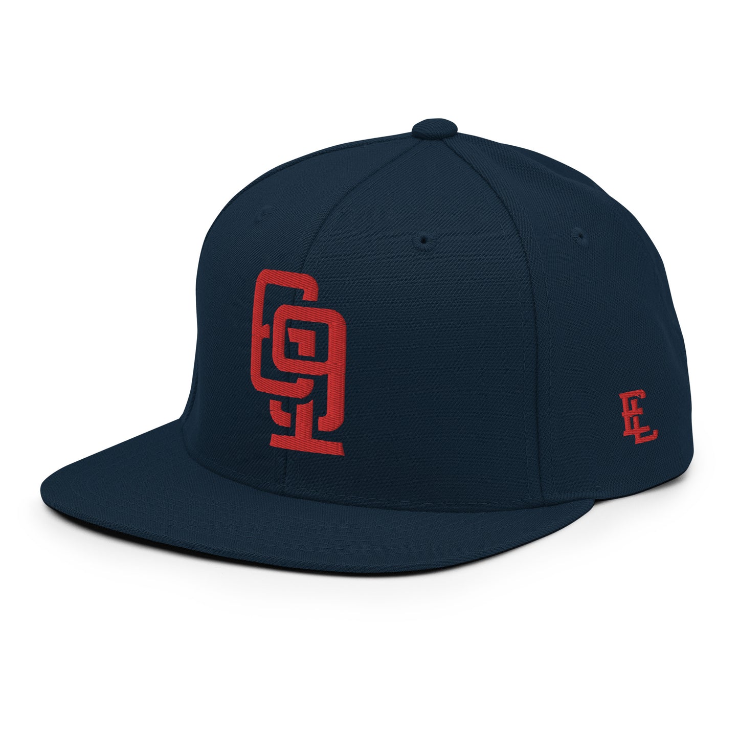 "619" Wool Blend Snapback | E Luna Brand ESSENTIAL | 2 Red Thread Logos