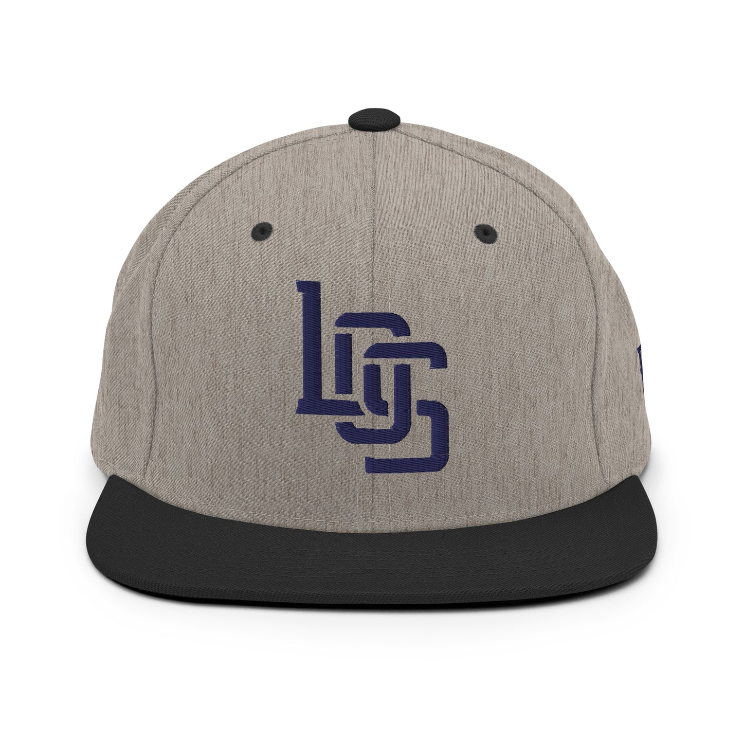 "LOS" Wool Blend Snapback | E Luna Brand ESSENTIAL | 2 Navy Thread Logos