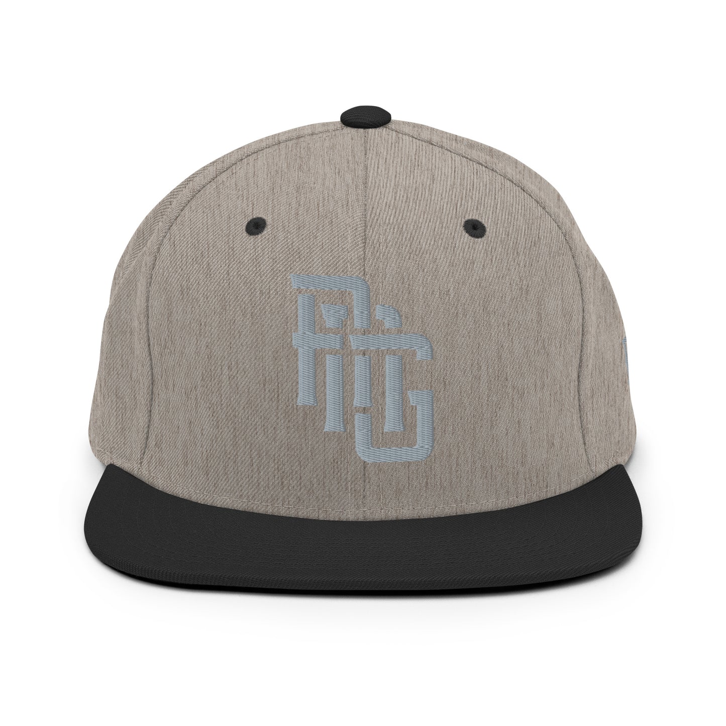 "ANG" Wool Blend Snapback | E Luna Brand ESSENTIAL | 2 Grey Thread Logos