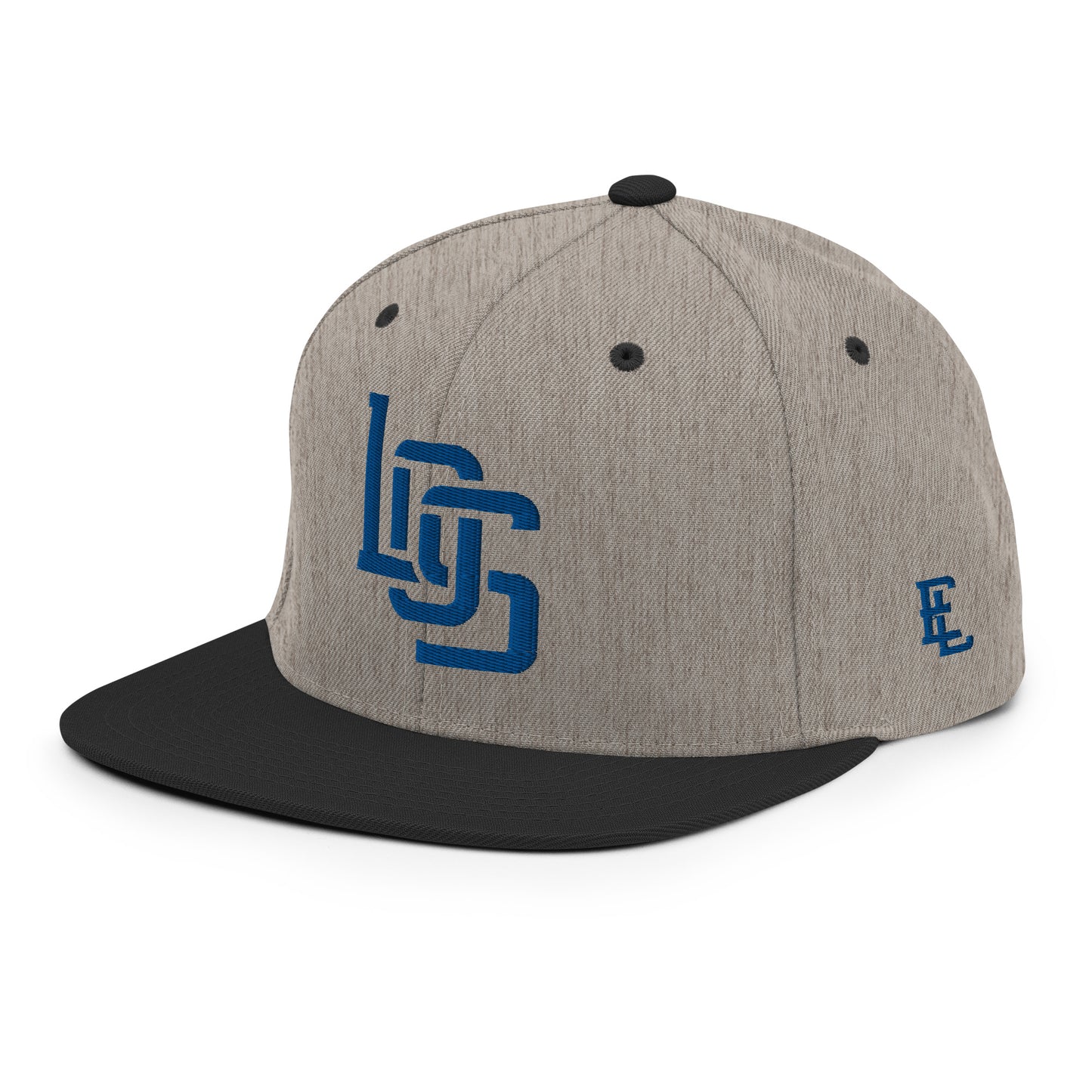 "LOS" Wool Blend Snapback | E Luna Brand ESSENTIAL | 2 Royal Thread Logos
