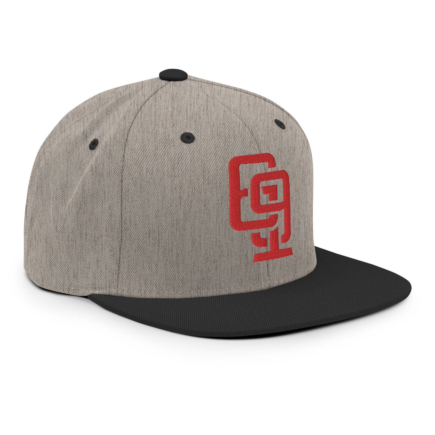 "619" Wool Blend Snapback | E Luna Brand ESSENTIAL | 2 Red Thread Logos