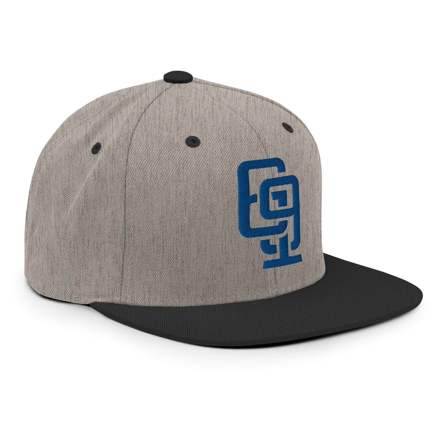 "619" Wool Blend Snapback | E Luna Brand ESSENTIAL | 2 Royal Thread Logos