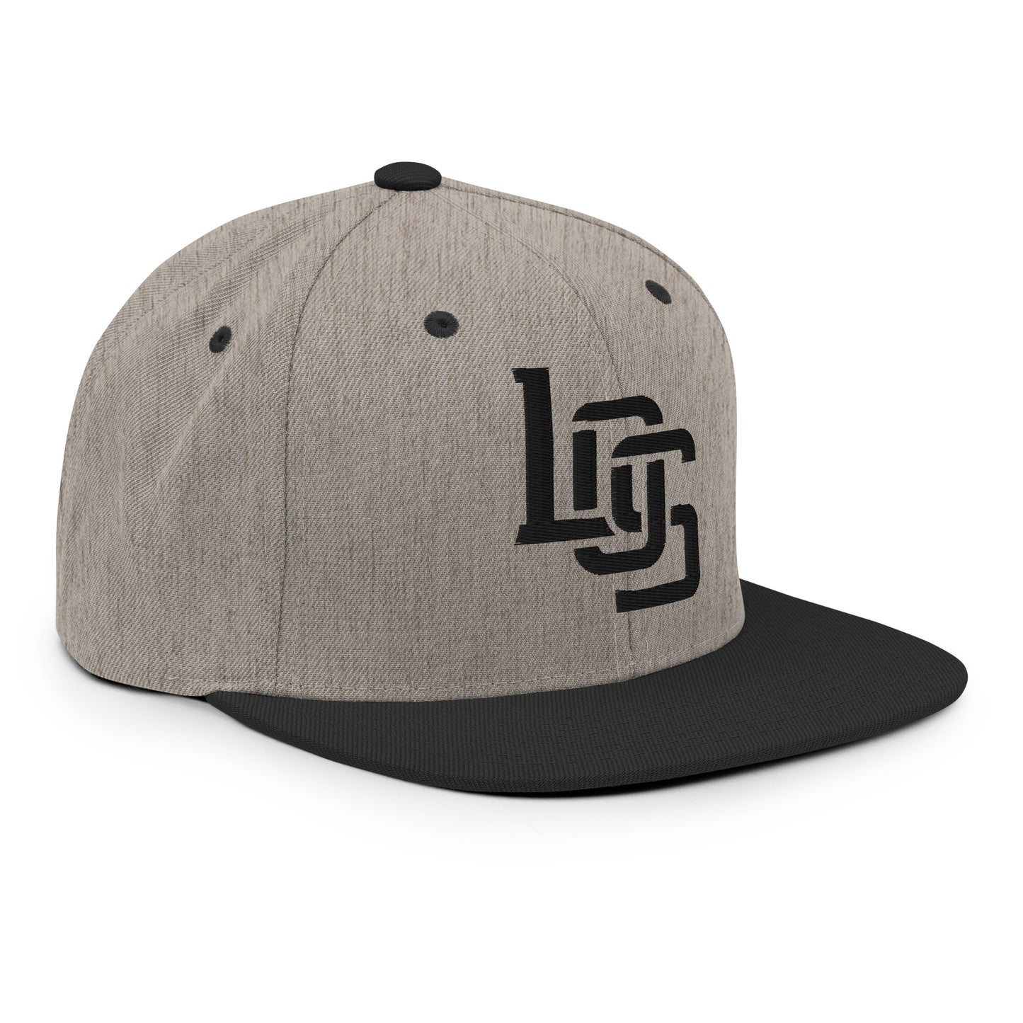 "LOS" Wool Blend Snapback | E Luna Brand ESSENTIAL | 2 Black Thread Logos