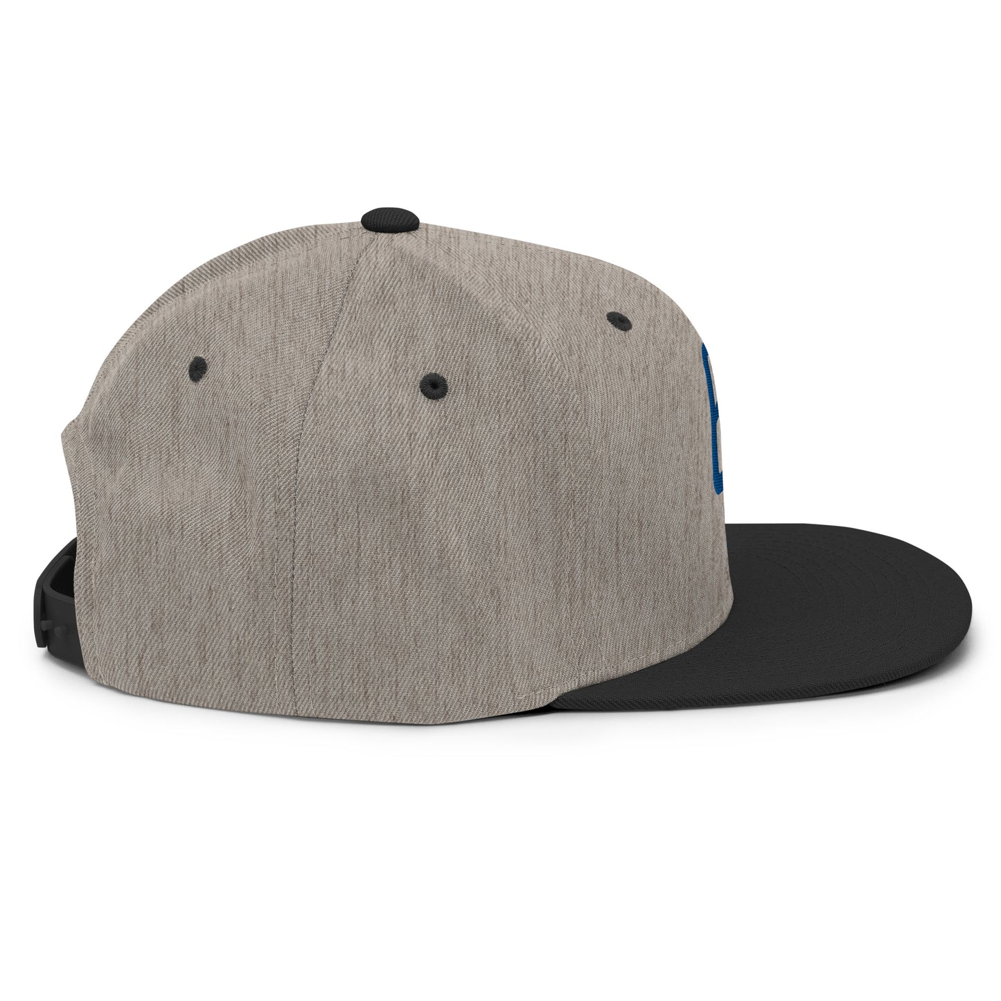 "619" Wool Blend Snapback | E Luna Brand ESSENTIAL | 2 Royal Thread Logos