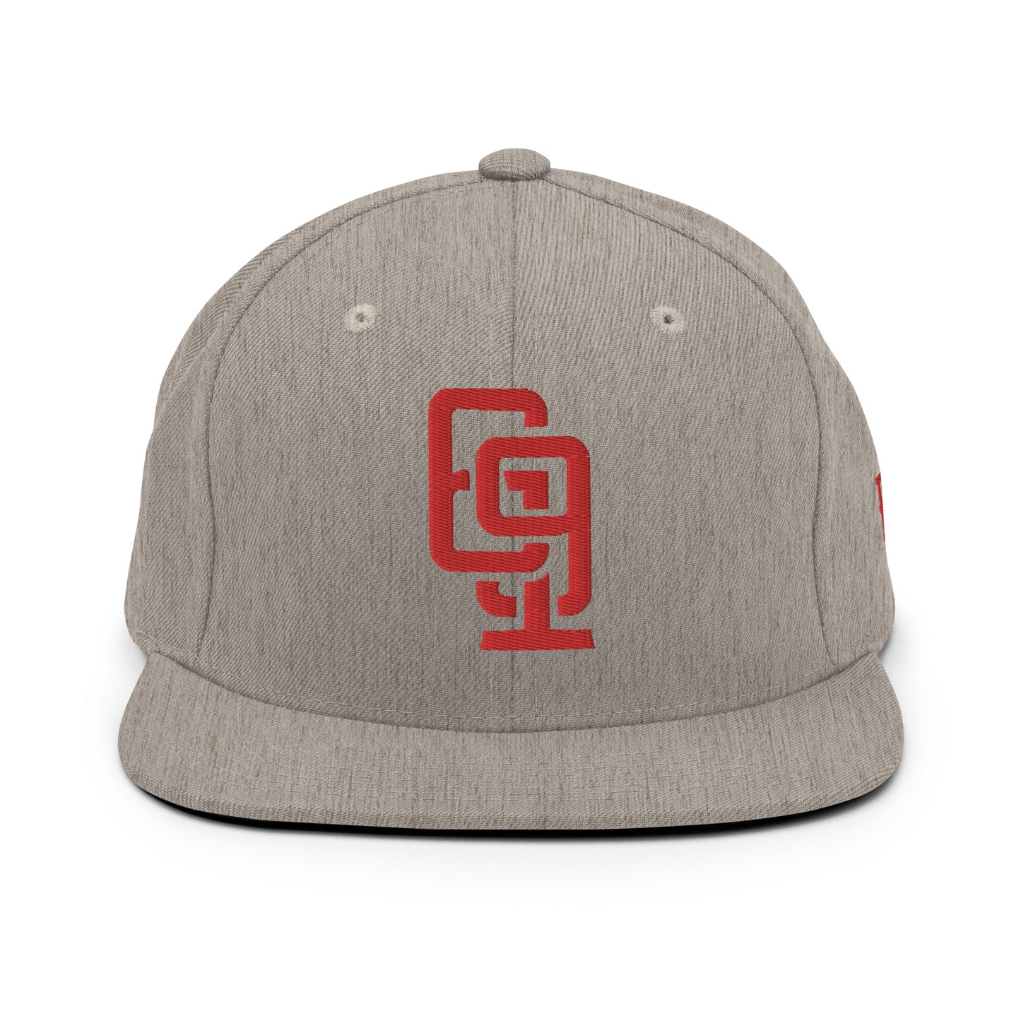 "619" Wool Blend Snapback | E Luna Brand ESSENTIAL | 2 Red Thread Logos
