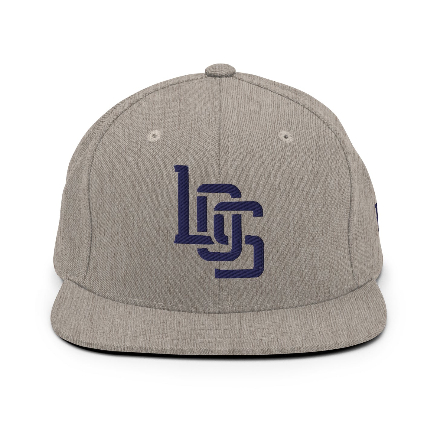 "LOS" Wool Blend Snapback | E Luna Brand ESSENTIAL | 2 Navy Thread Logos