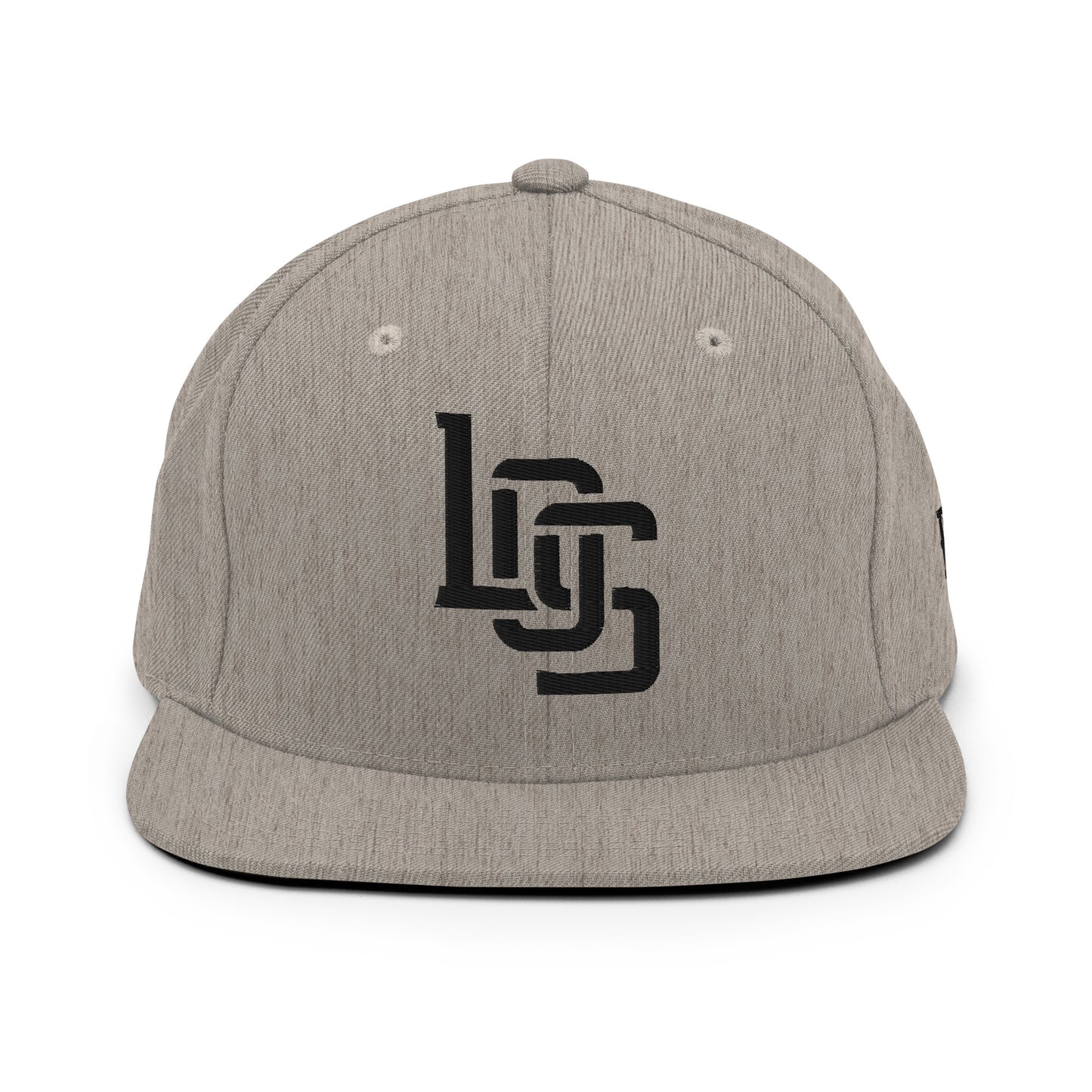 "LOS" Wool Blend Snapback | E Luna Brand ESSENTIAL | 2 Black Thread Logos
