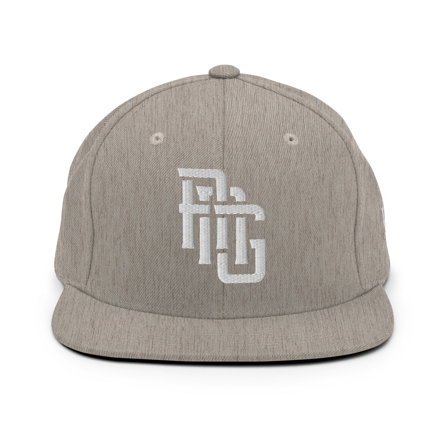 "ANG" Wool Blend Snapback | E Luna Brand ESSENTIAL | 2 White Thread Logos