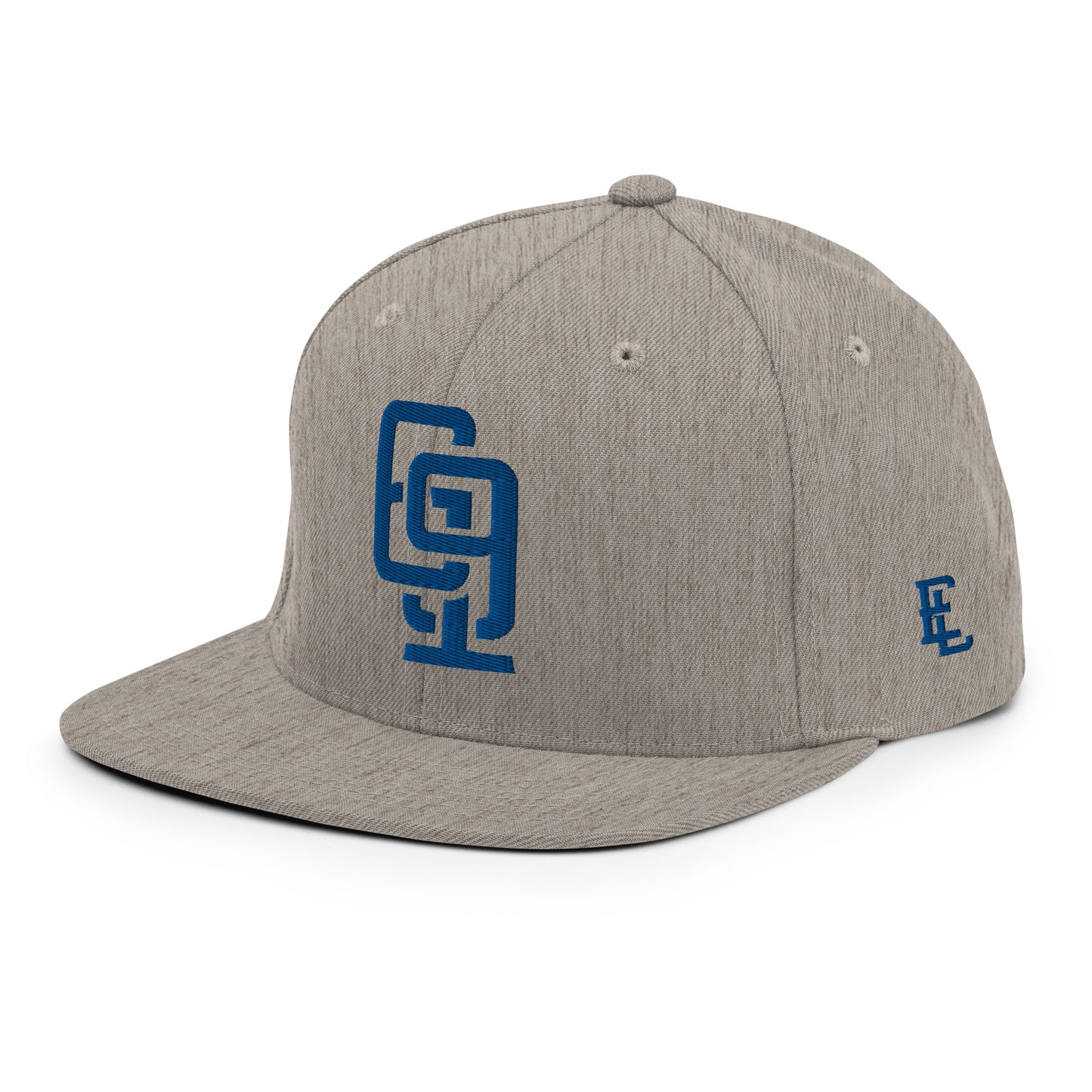 "619" Wool Blend Snapback | E Luna Brand ESSENTIAL | 2 Royal Thread Logos