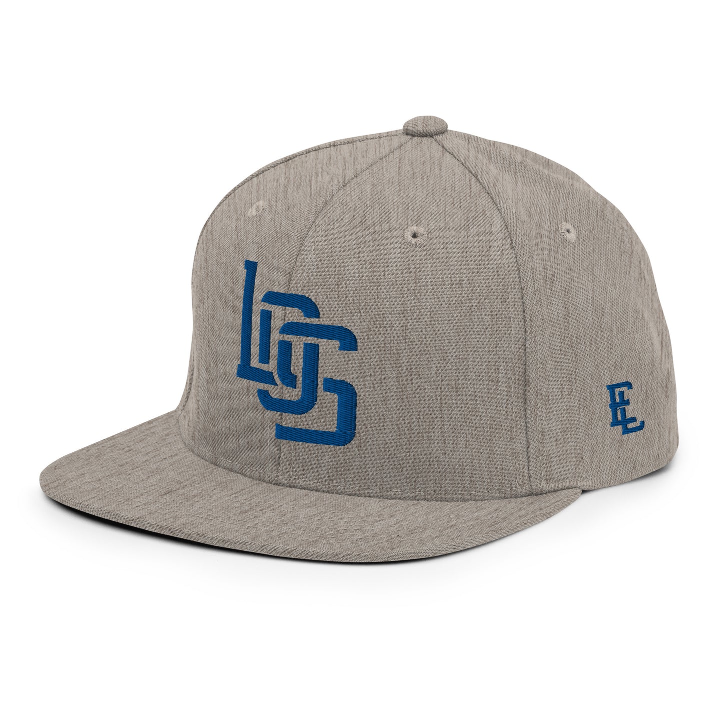 "LOS" Wool Blend Snapback | E Luna Brand ESSENTIAL | 2 Royal Thread Logos
