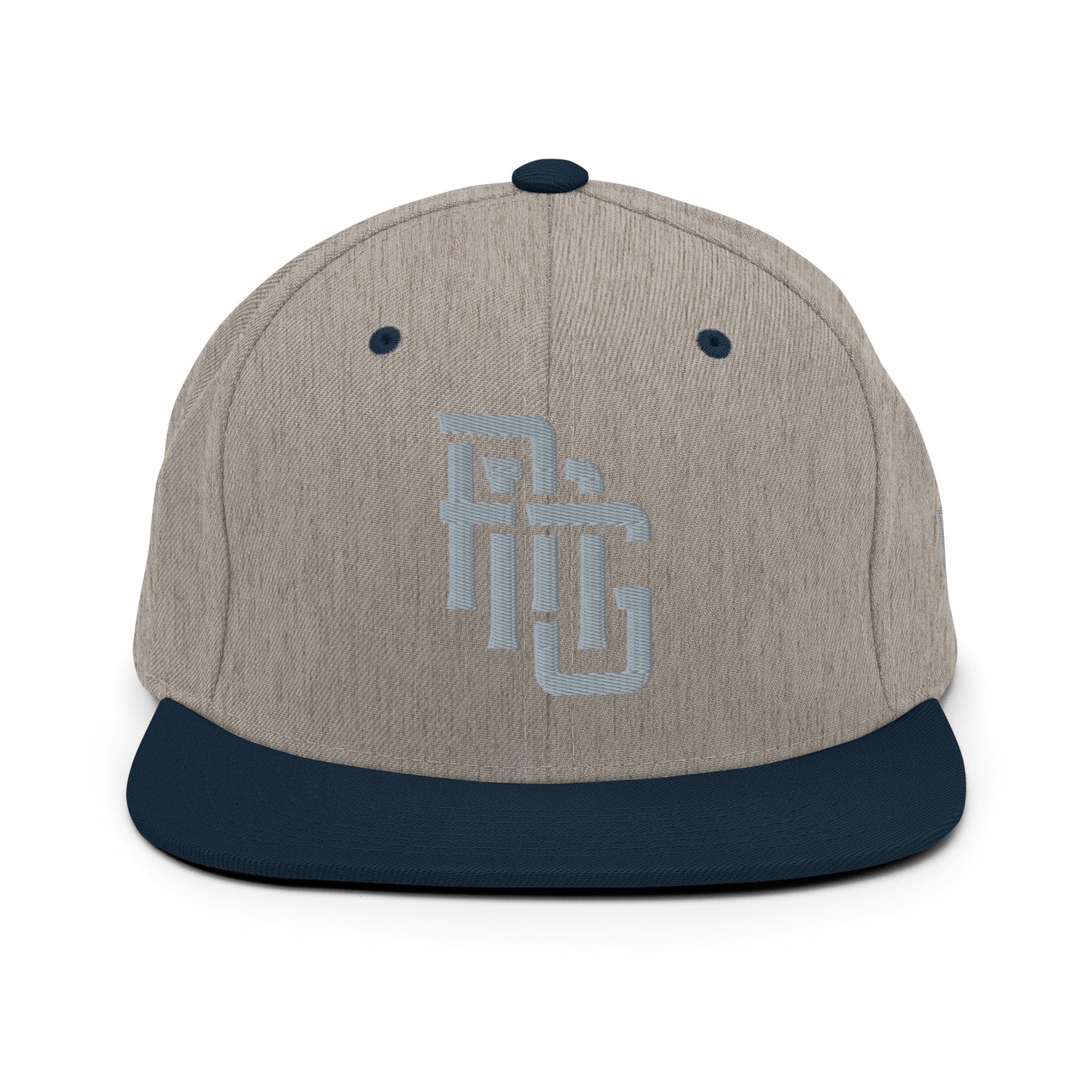 "ANG" Wool Blend Snapback | E Luna Brand ESSENTIAL | 2 Grey Thread Logos