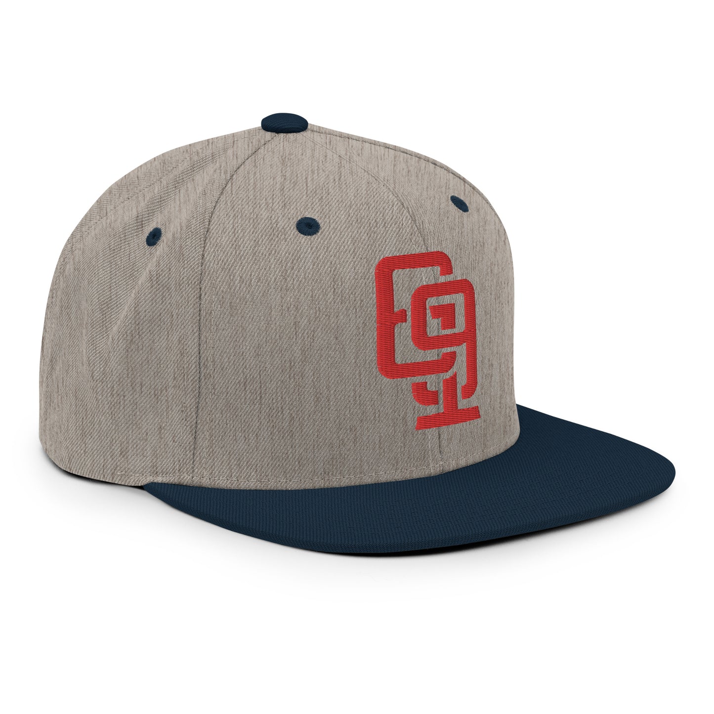 "619" Wool Blend Snapback | E Luna Brand ESSENTIAL | 2 Red Thread Logos