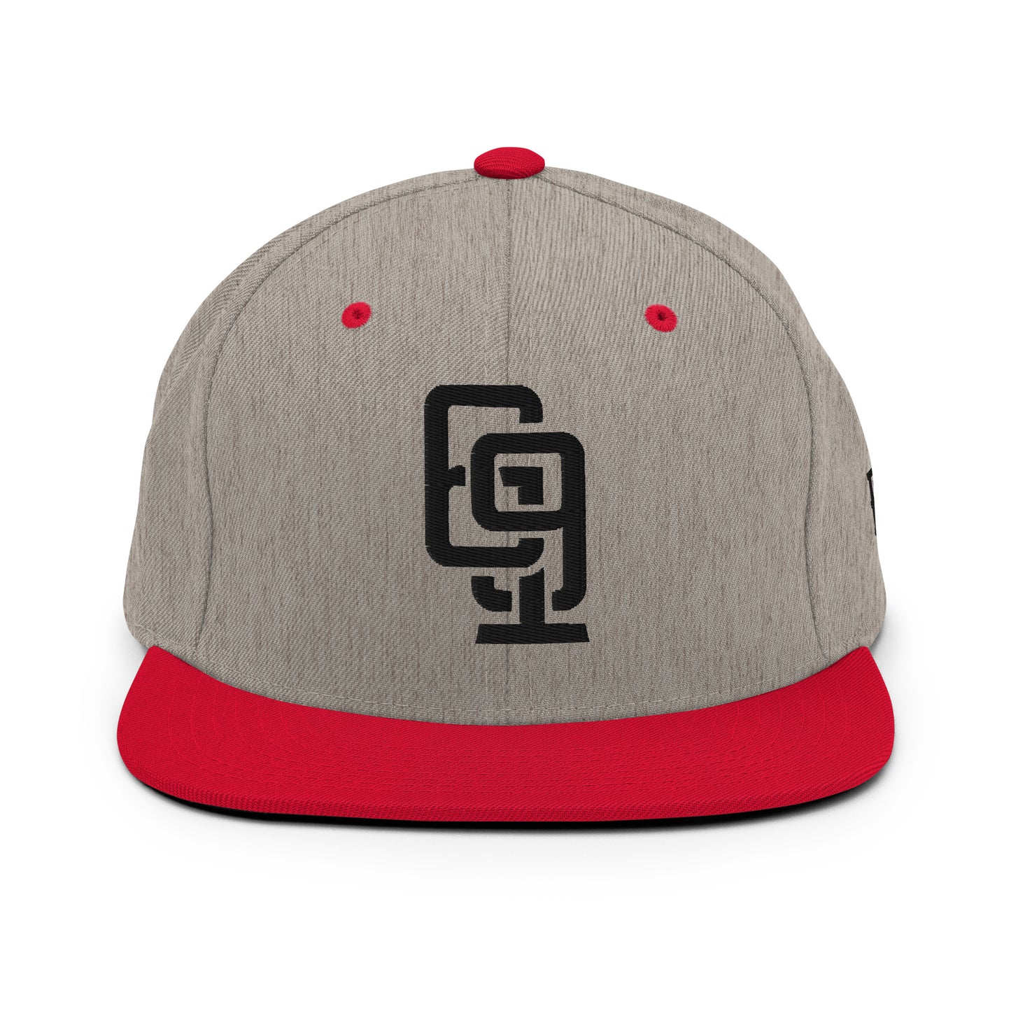 "619" Wool Blend Snapback | E Luna Brand ESSENTIAL | 2 Black Thread Logos