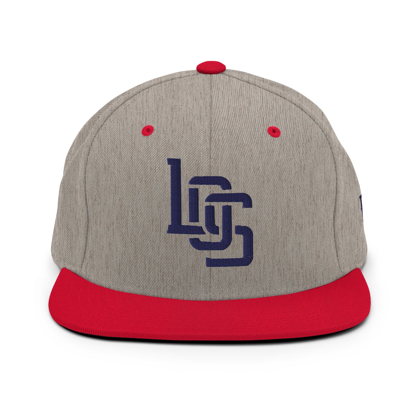 "LOS" Wool Blend Snapback | E Luna Brand ESSENTIAL | 2 Navy Thread Logos